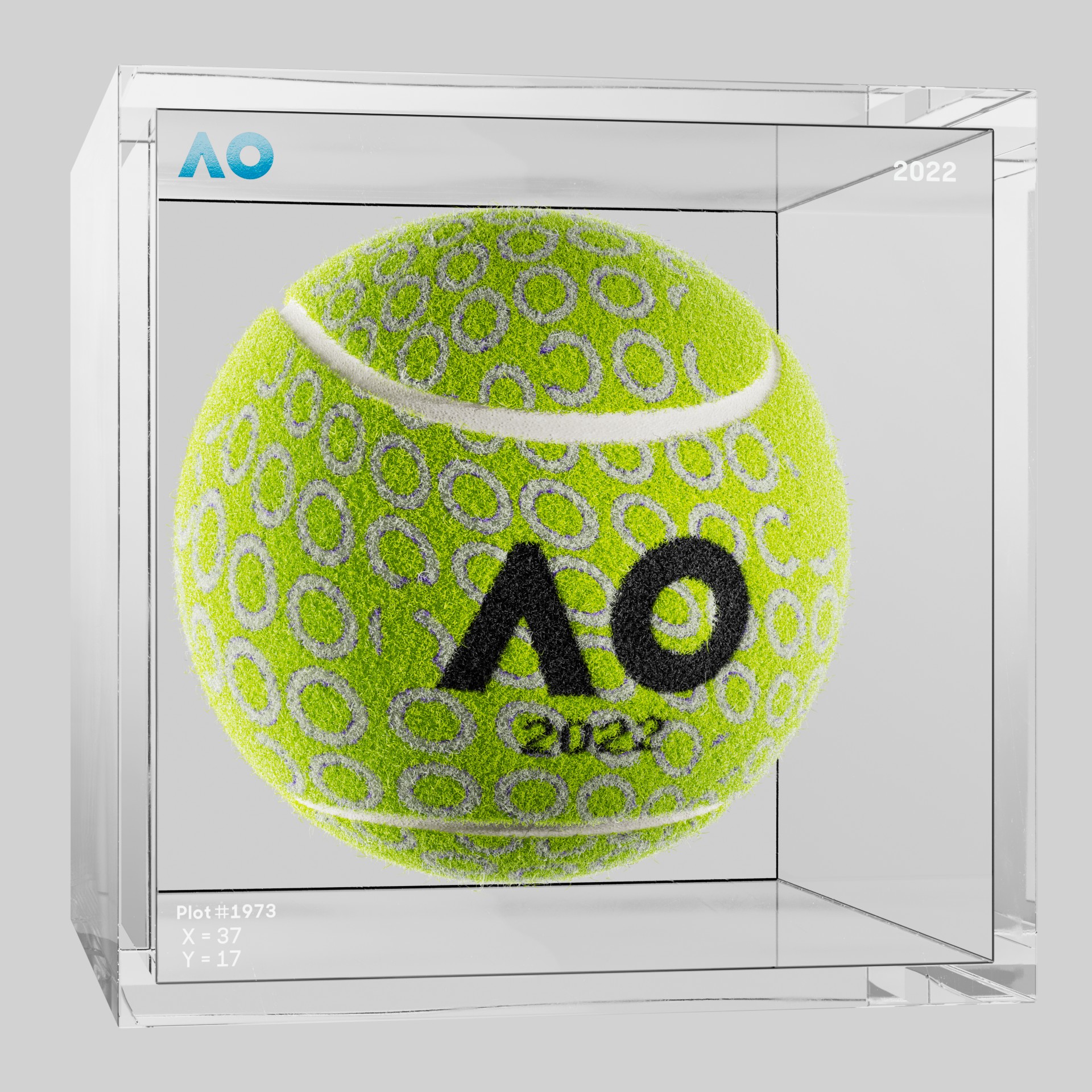 The Australian Open - The Australian Open Art Ball - AO Art Ball #1759 - NFT # 1759