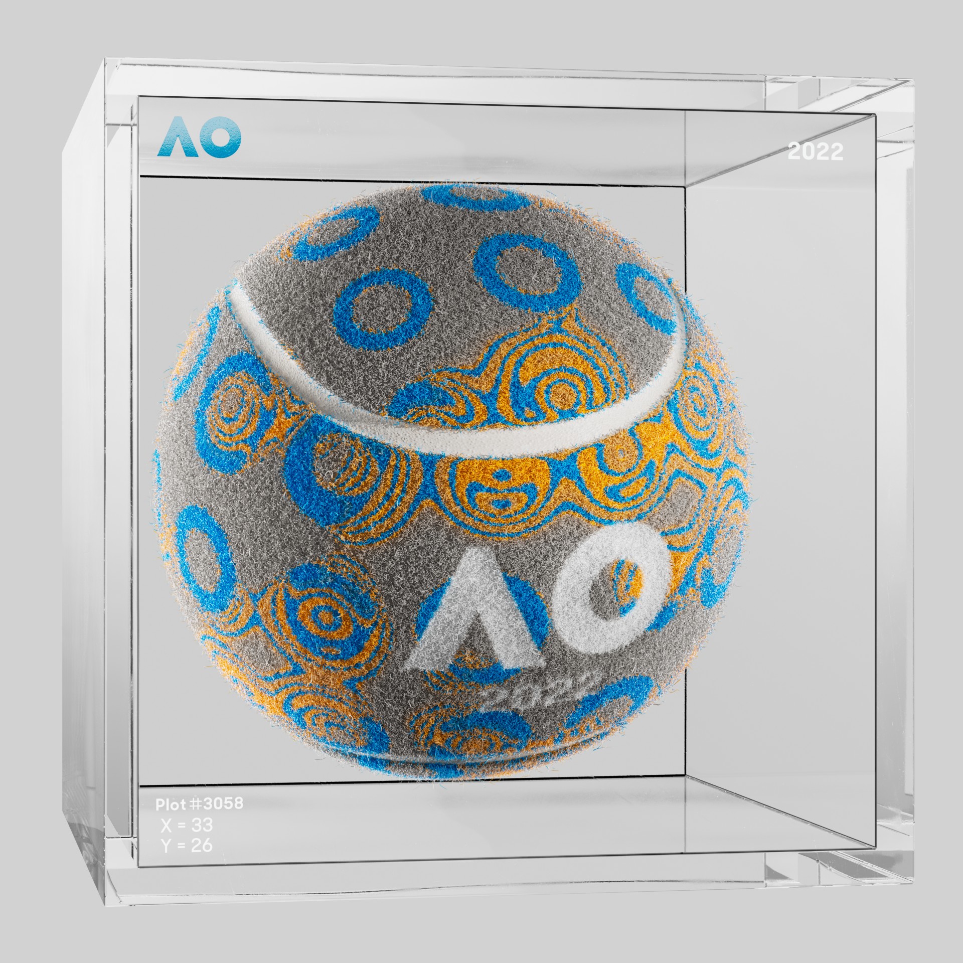 The Australian Open - The Australian Open Art Ball - AO Art Ball #1760 - NFT # 1760