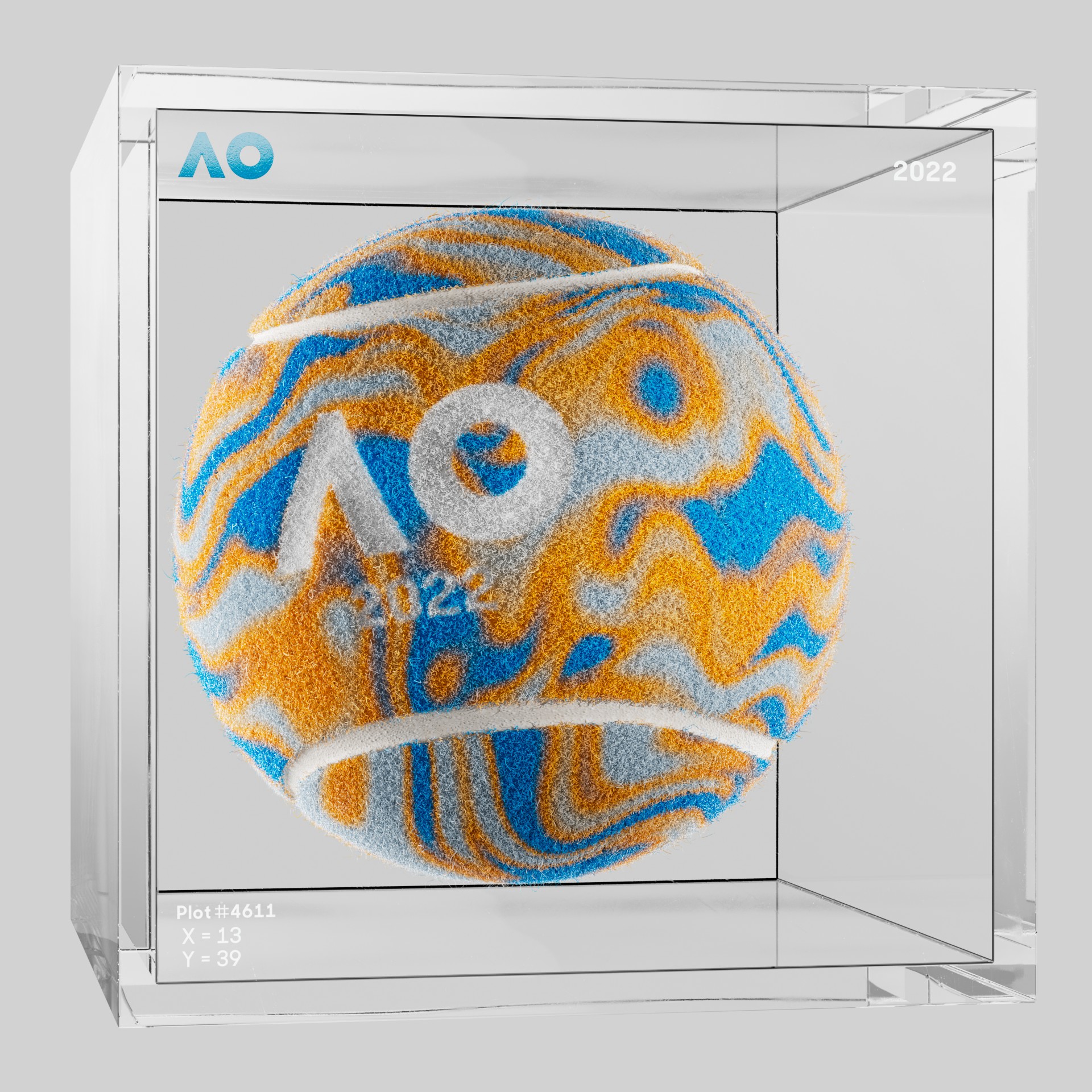 The Australian Open - The Australian Open Art Ball - AO Art Ball #1767 - NFT # 1767