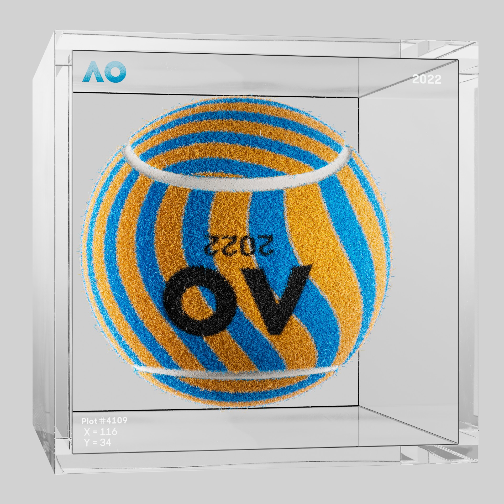 The Australian Open - The Australian Open Art Ball - AO Art Ball #1768 - NFT # 1768