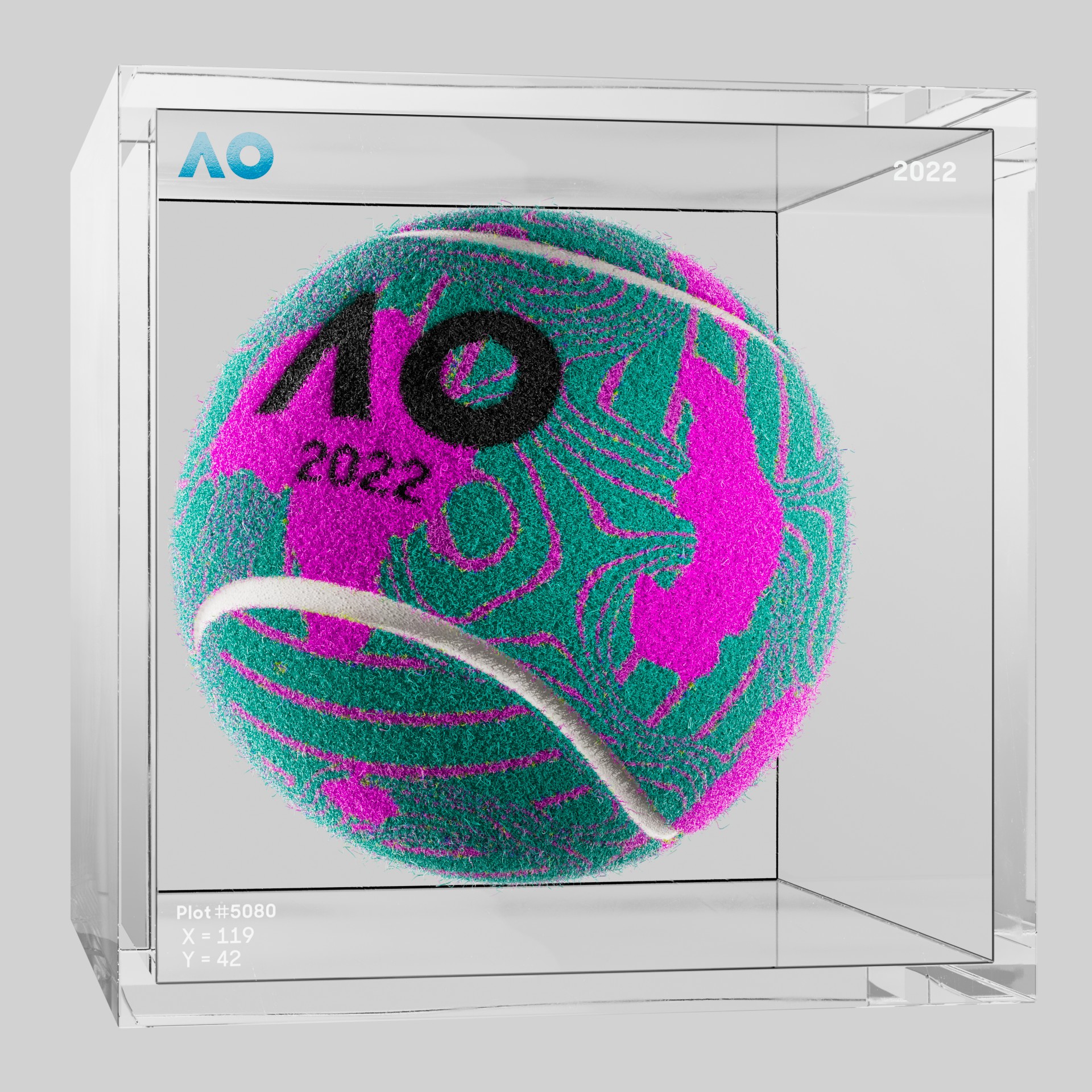The Australian Open - The Australian Open Art Ball - AO Art Ball #1773 - NFT # 1773