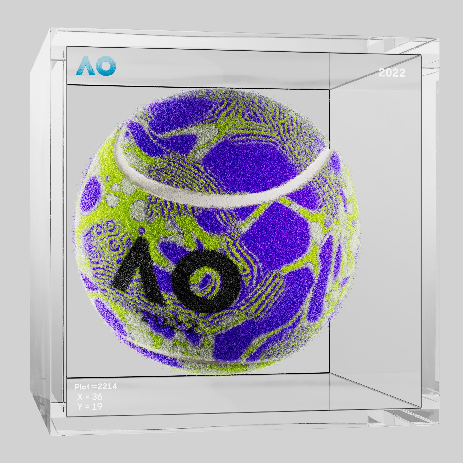 The Australian Open - The Australian Open Art Ball - AO Art Ball #1774 - NFT # 1774