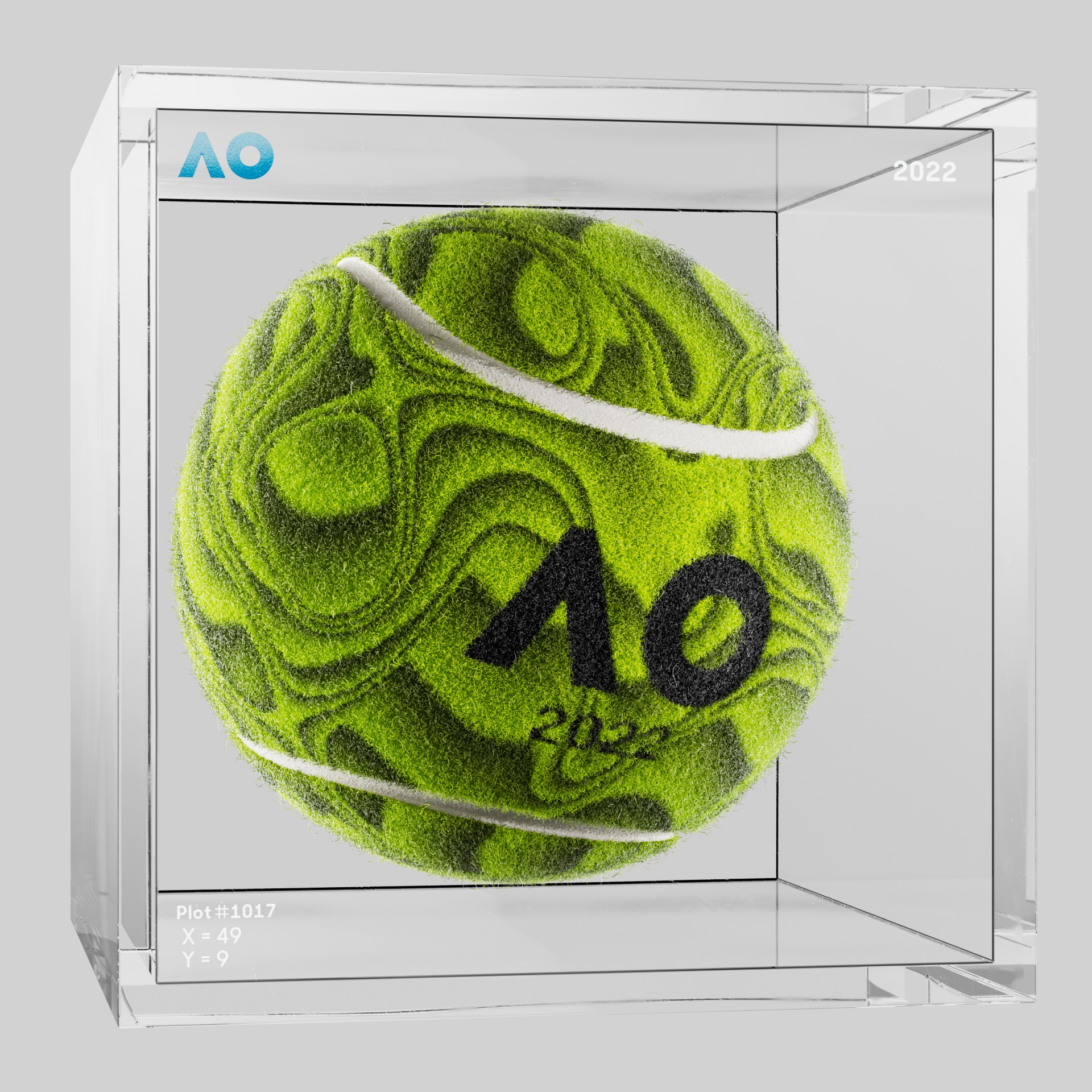 The Australian Open - The Australian Open Art Ball - AO Art Ball #1777 - NFT # 1777