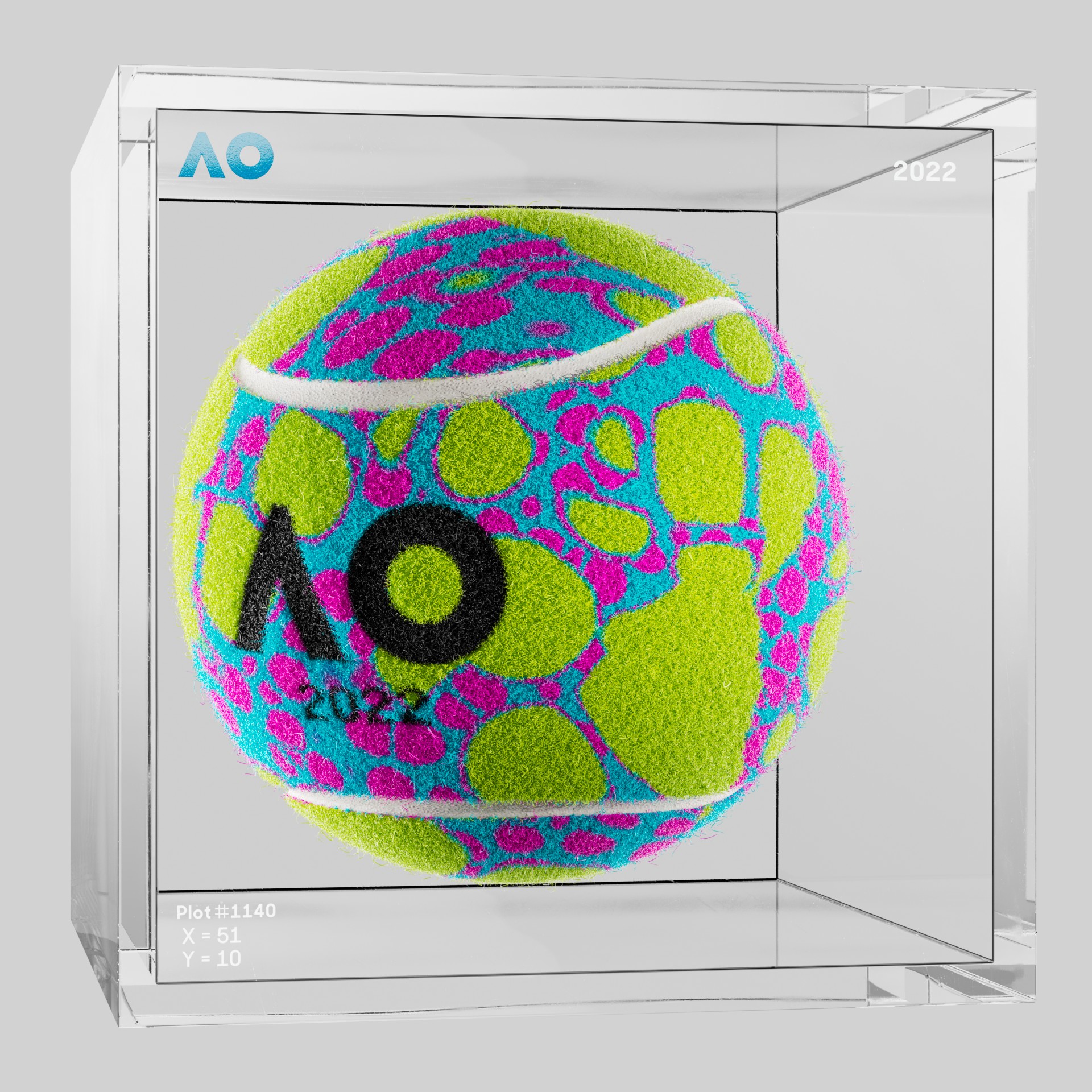 The Australian Open - The Australian Open Art Ball - AO Art Ball #1779 - NFT # 1779