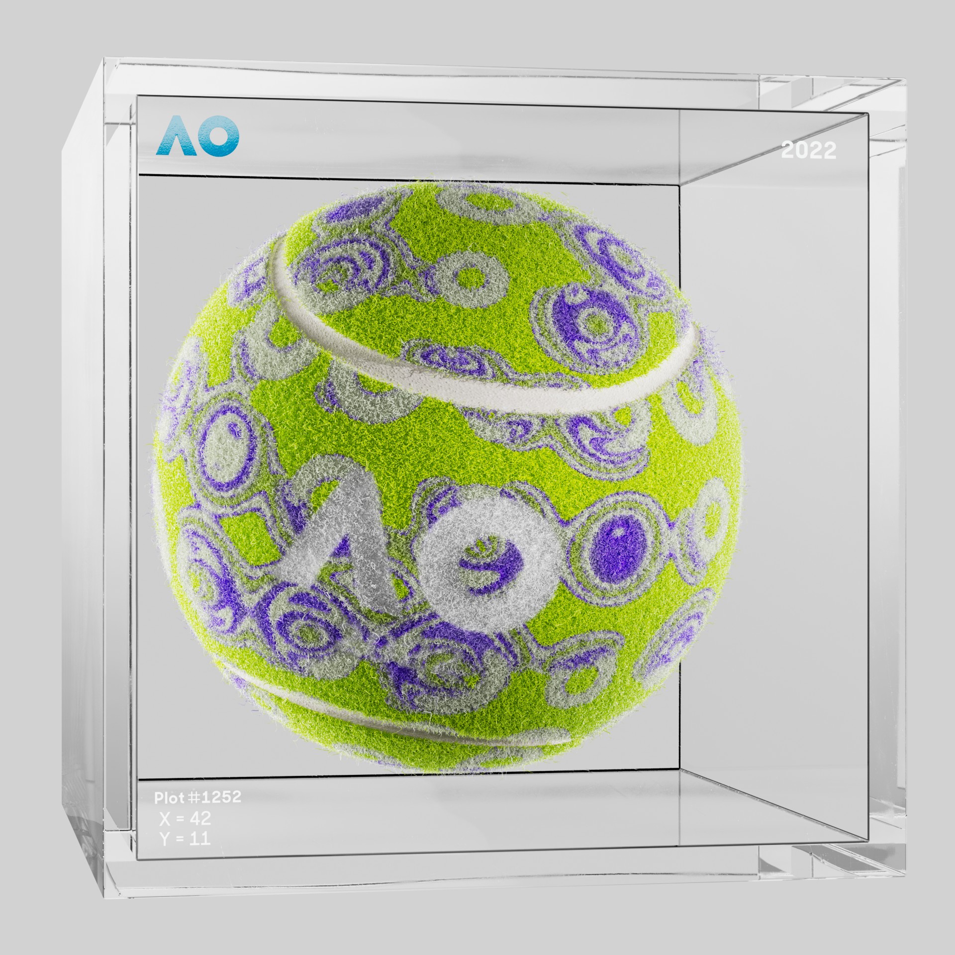 The Australian Open - The Australian Open Art Ball - AO Art Ball #178 - NFT # 178