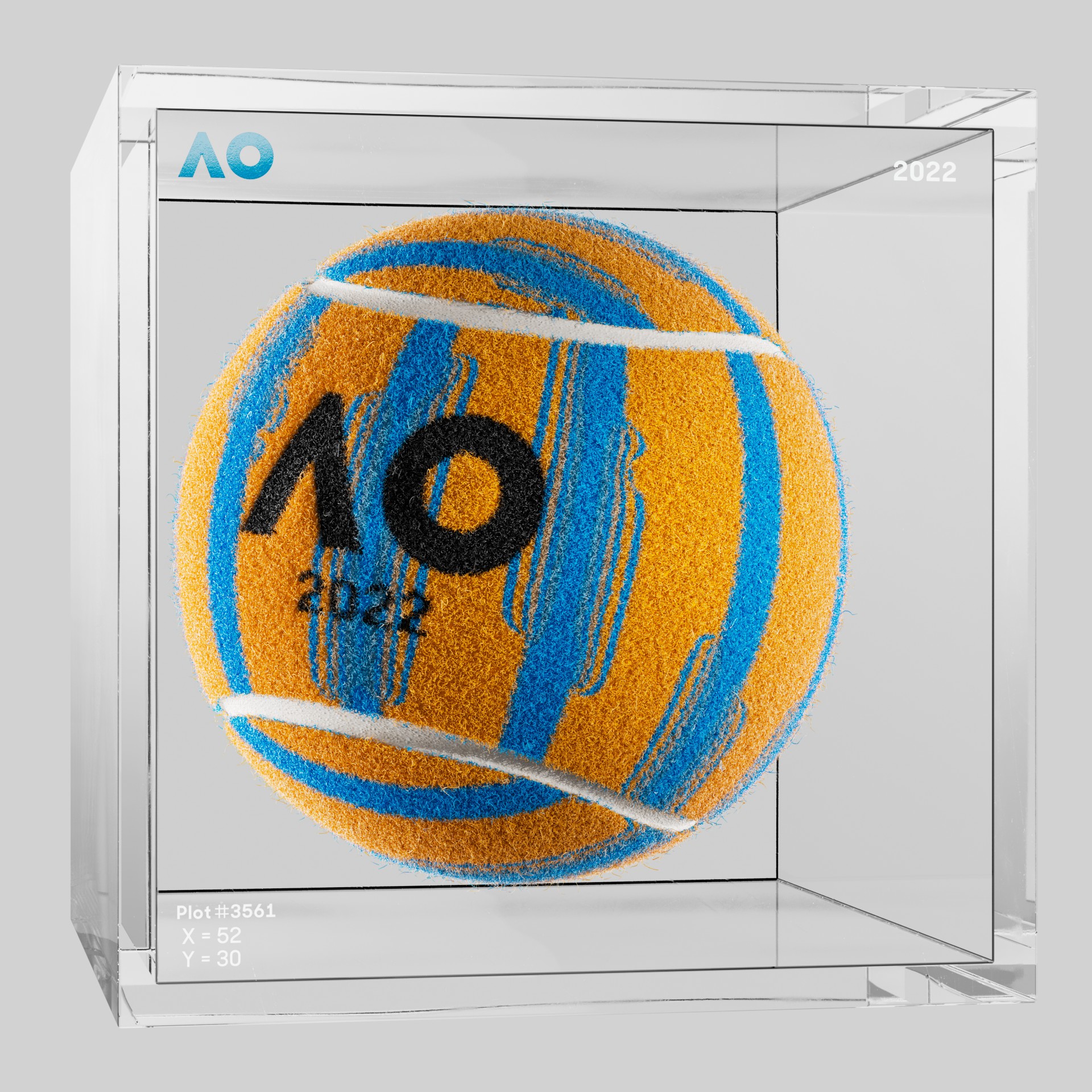 The Australian Open - The Australian Open Art Ball - AO Art Ball #1781 - NFT # 1781