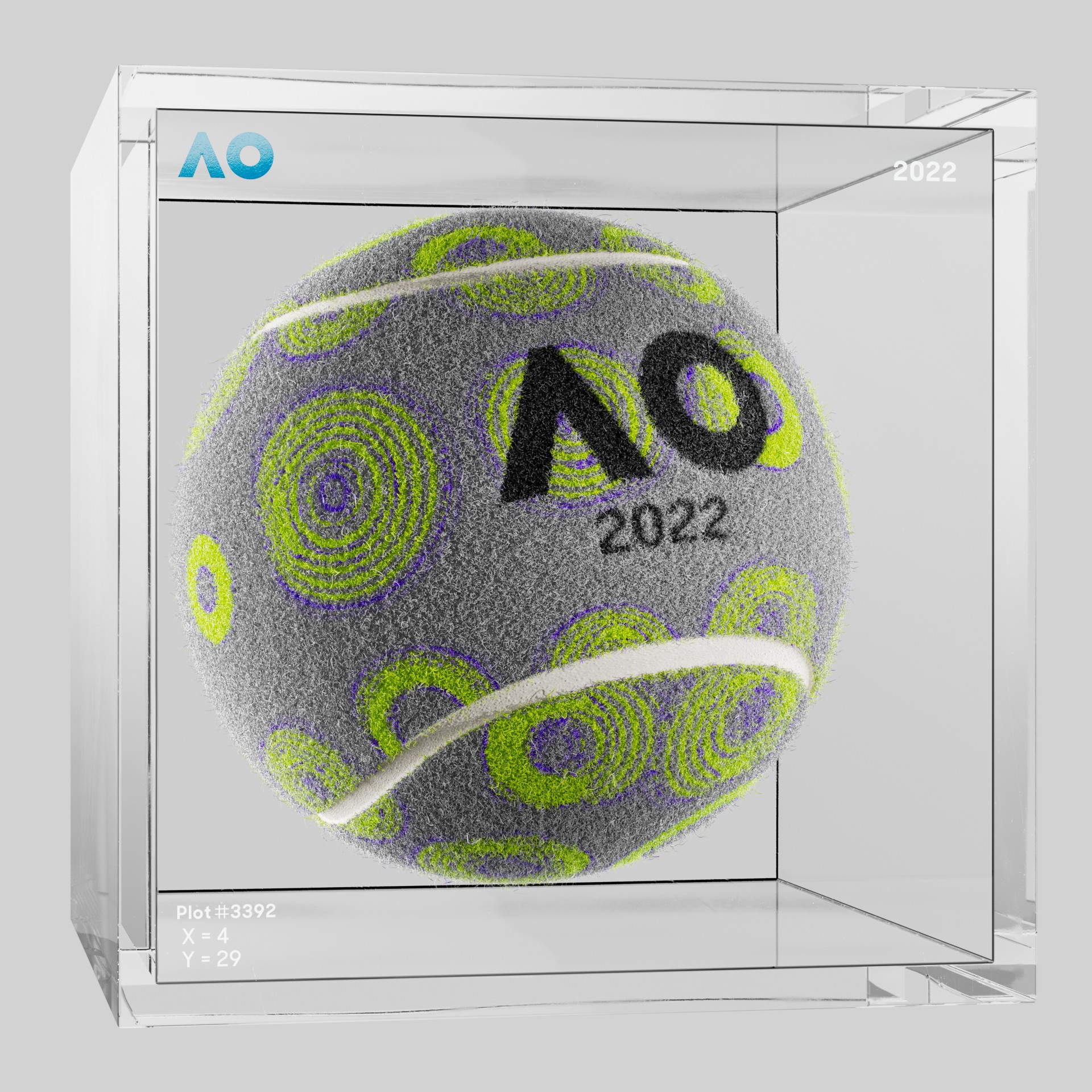 The Australian Open - The Australian Open Art Ball - AO Art Ball #1782 - NFT # 1782