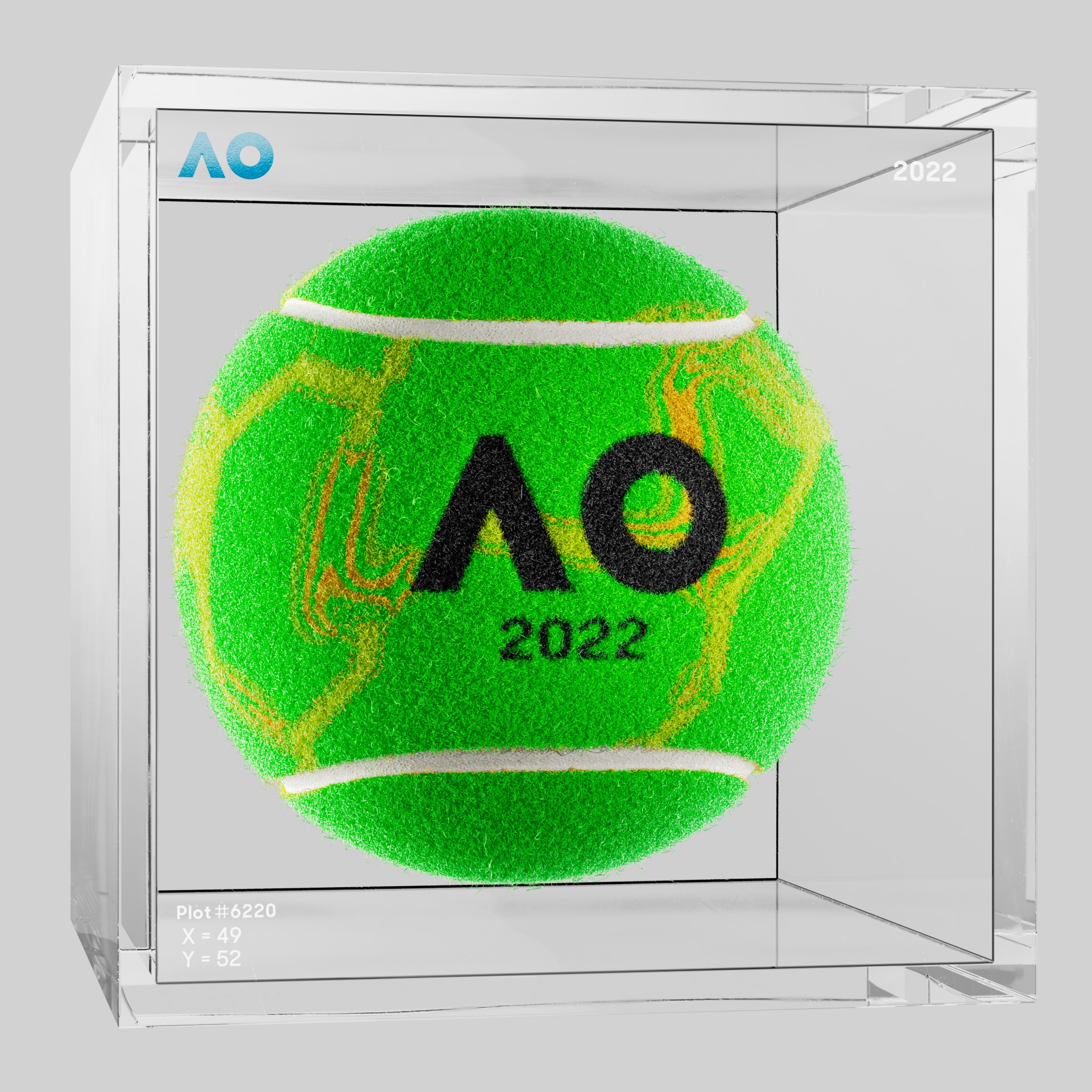 The Australian Open - The Australian Open Art Ball - AO Art Ball #1787 - NFT # 1787