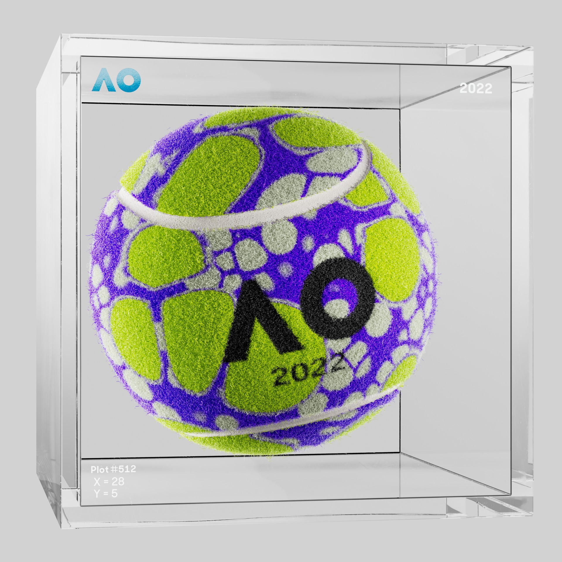 The Australian Open - The Australian Open Art Ball - AO Art Ball #1788 - NFT # 1788