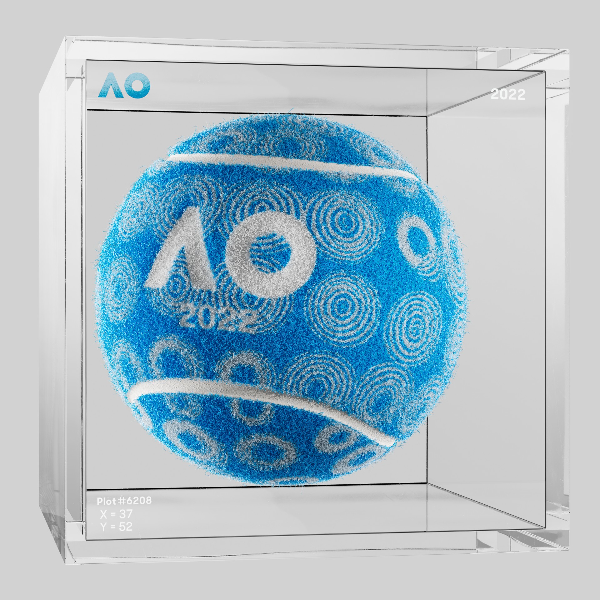 The Australian Open - The Australian Open Art Ball - AO Art Ball #1789 - NFT # 1789