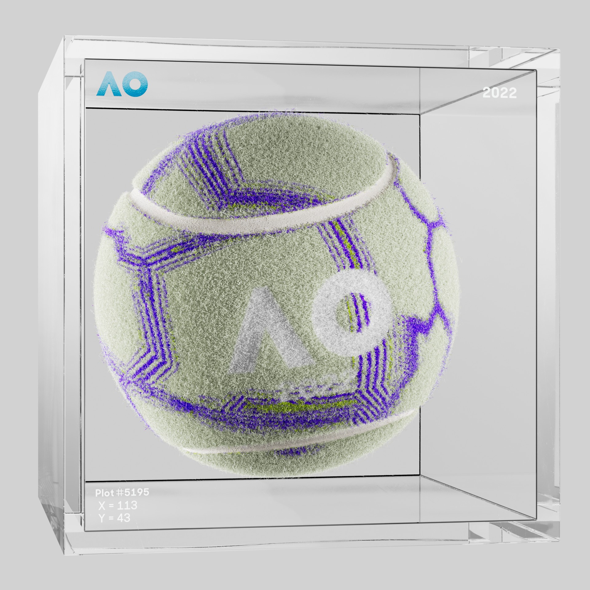 The Australian Open - The Australian Open Art Ball - AO Art Ball #179 - NFT # 179