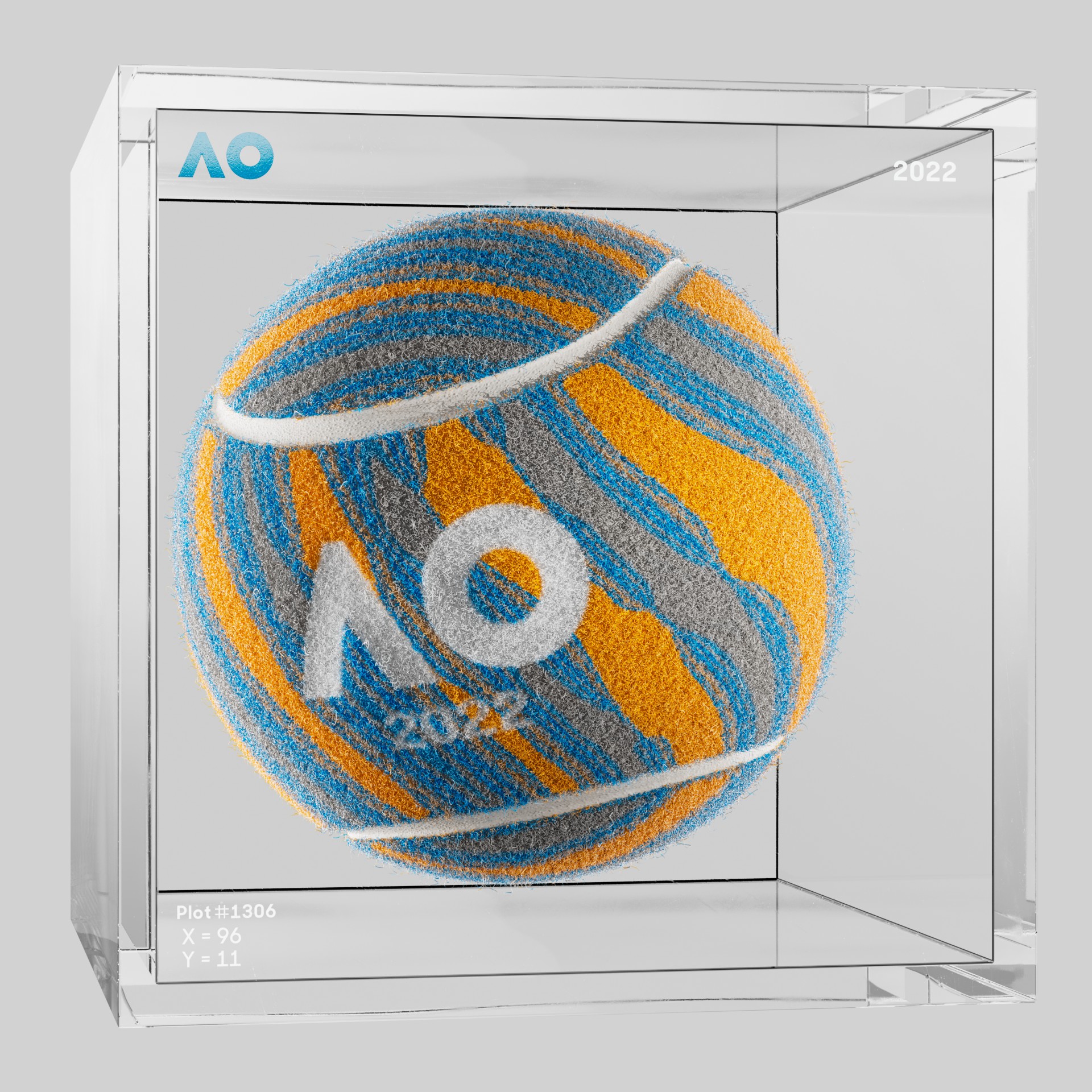 The Australian Open - The Australian Open Art Ball - AO Art Ball #1793 - NFT # 1793