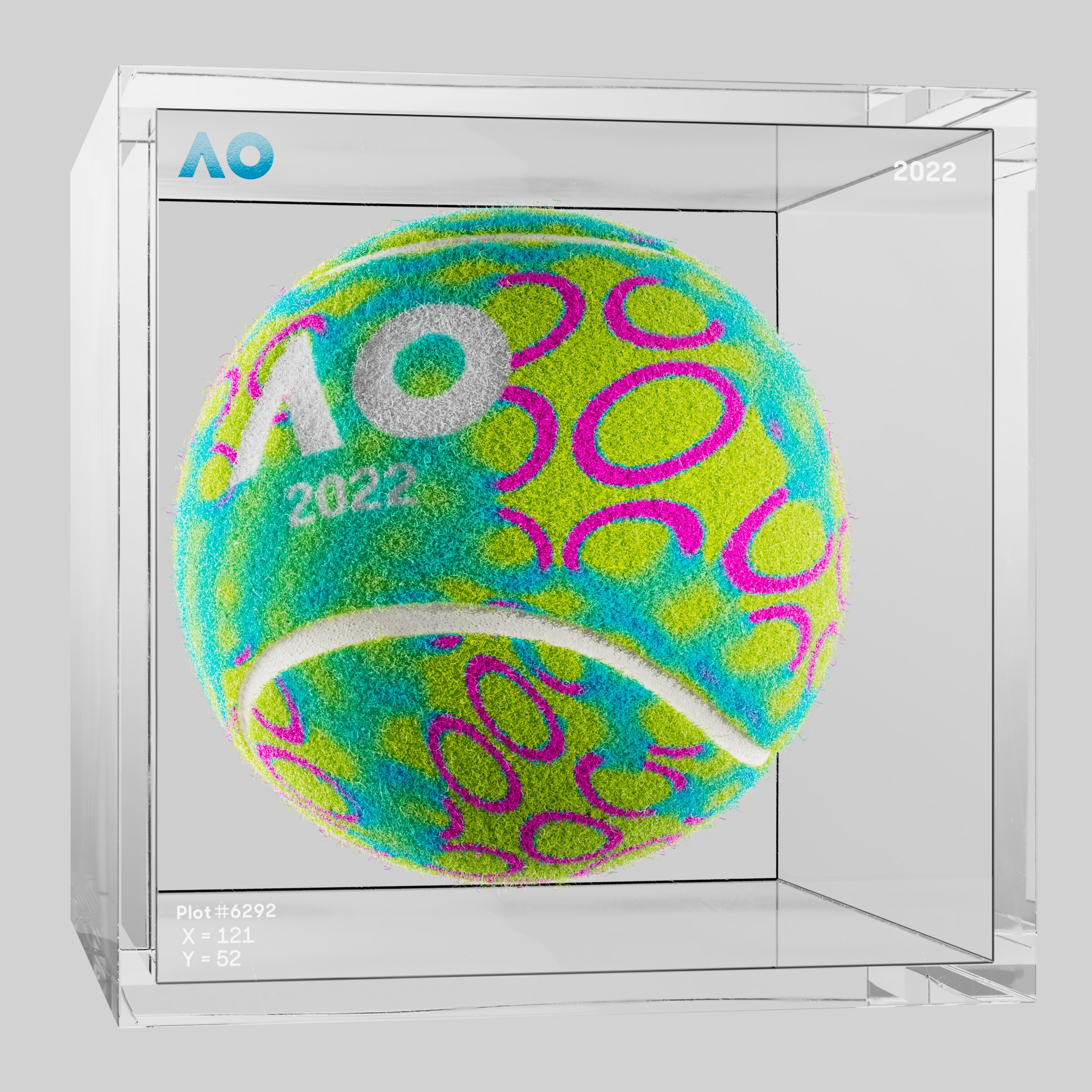 The Australian Open - The Australian Open Art Ball - AO Art Ball #1795 - NFT # 1795