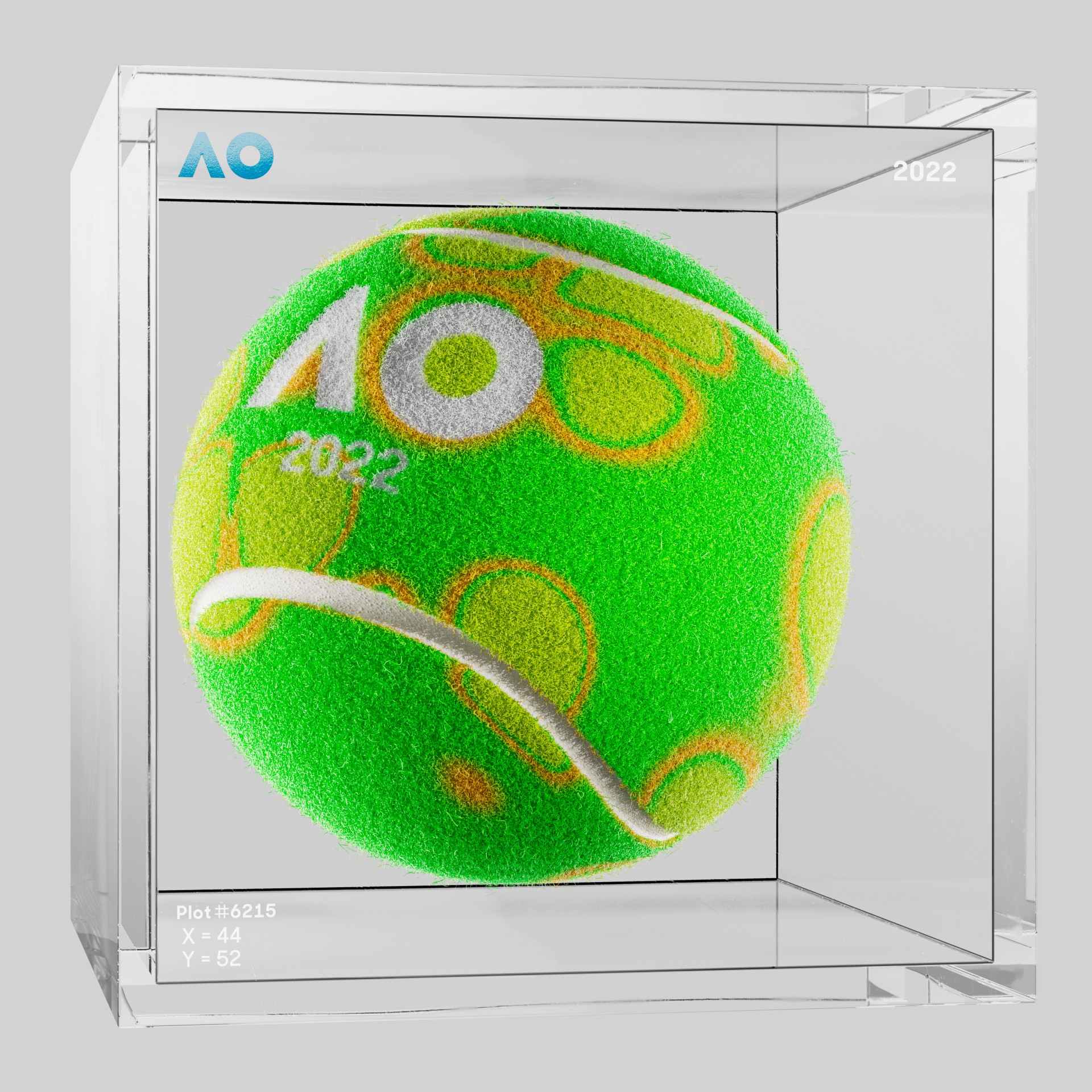 The Australian Open - The Australian Open Art Ball - AO Art Ball #1797 - NFT # 1797