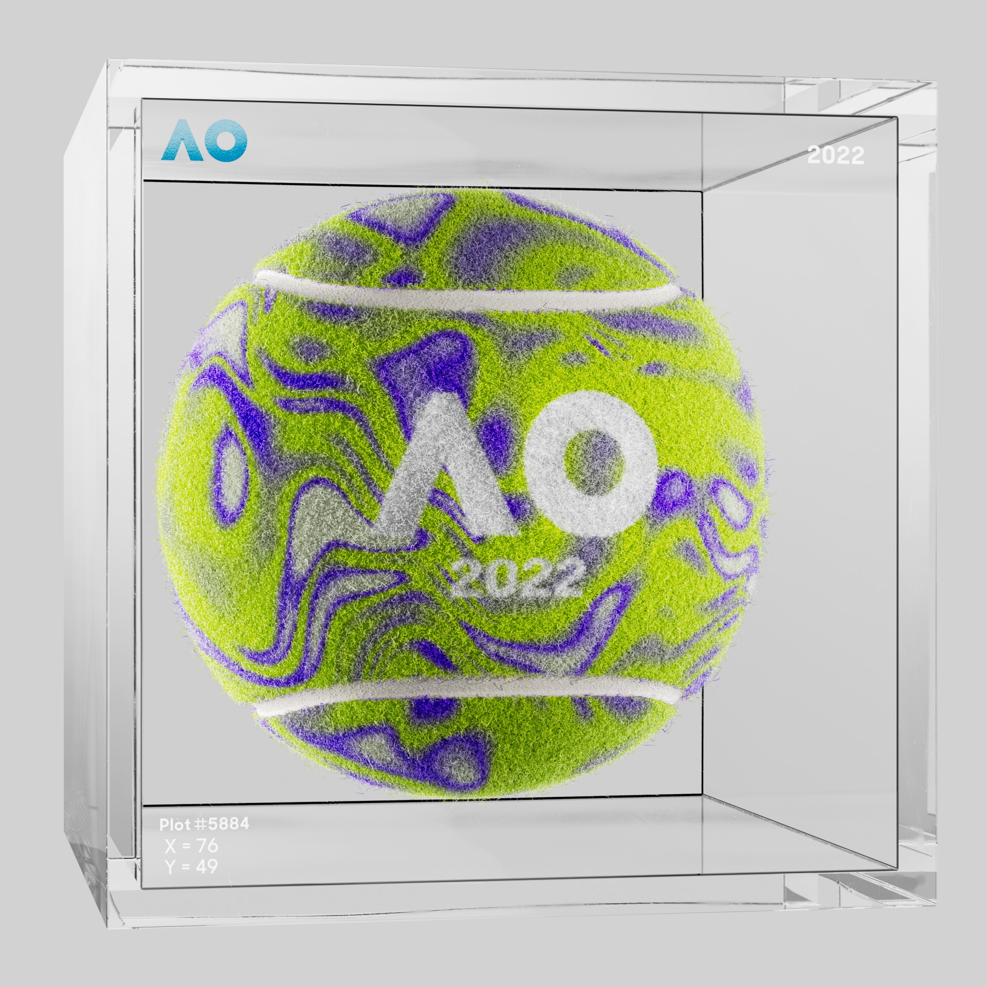 The Australian Open - The Australian Open Art Ball - AO Art Ball #18 - NFT # 18
