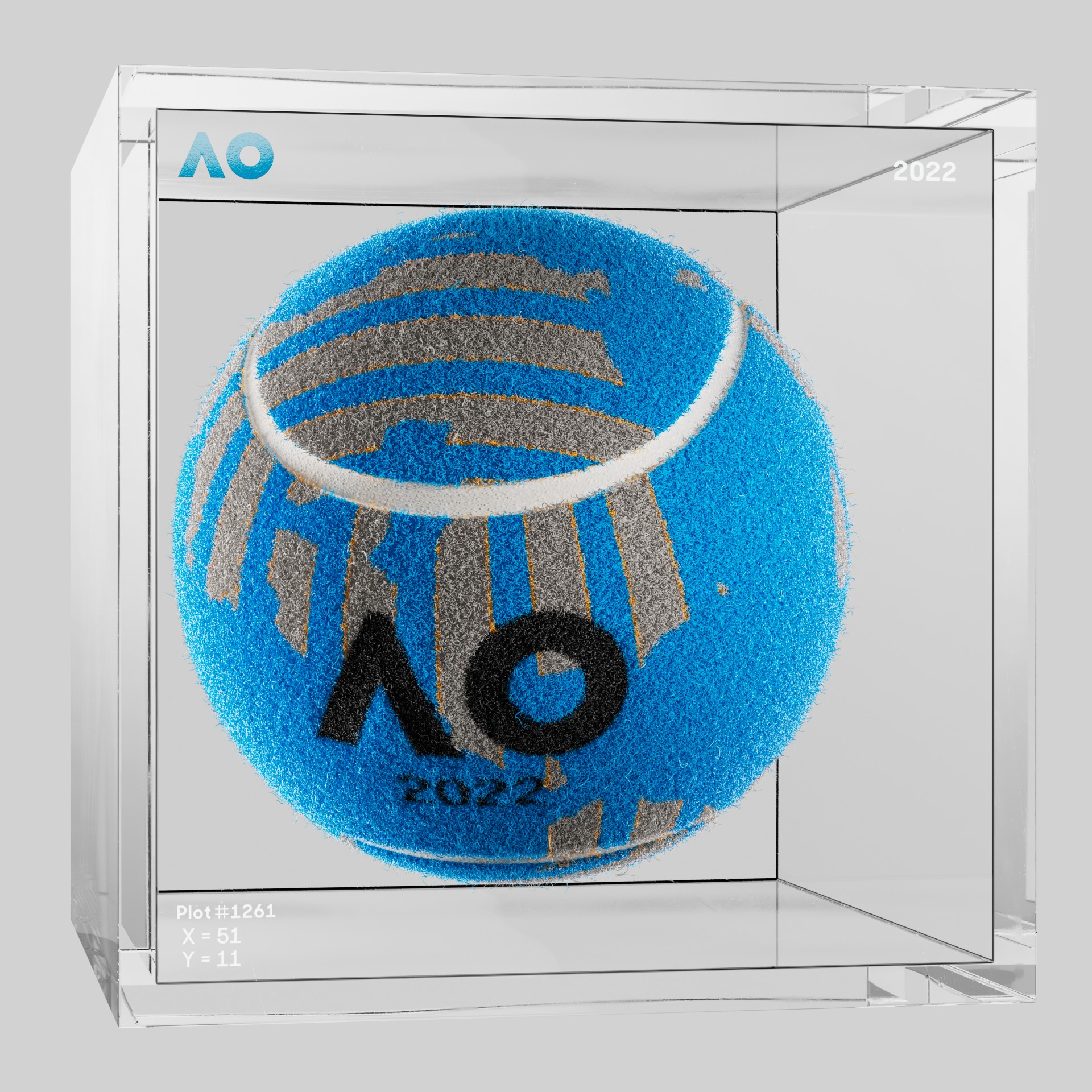 The Australian Open - The Australian Open Art Ball - AO Art Ball #1803 - NFT # 1803