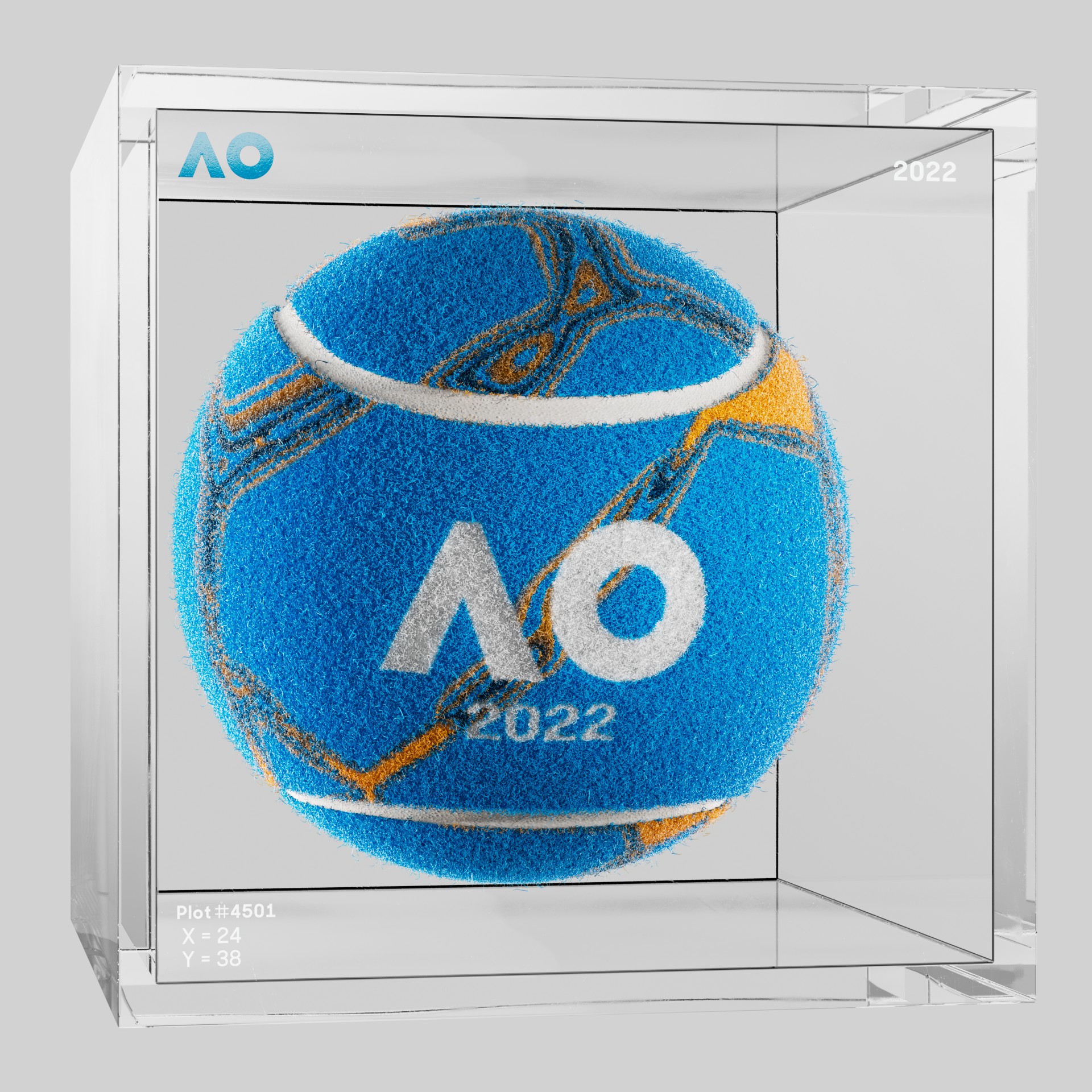 The Australian Open - The Australian Open Art Ball - AO Art Ball #1804 - NFT # 1804