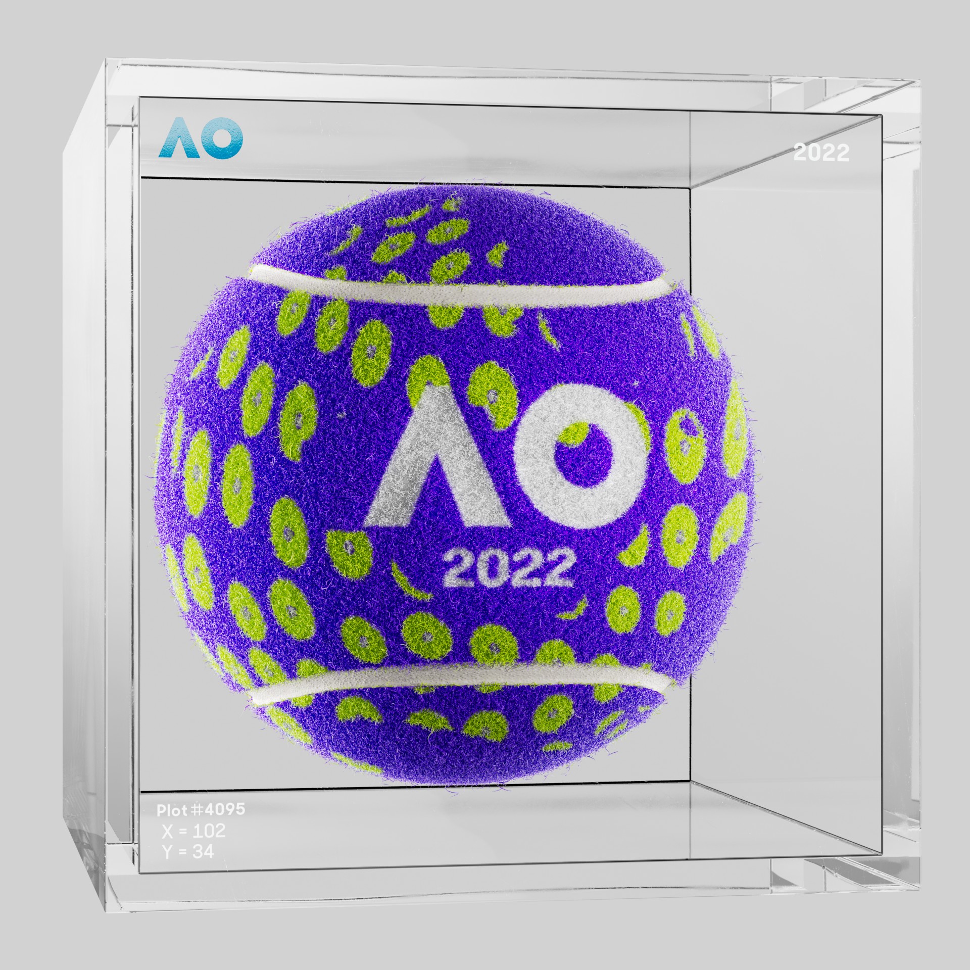 The Australian Open - The Australian Open Art Ball - AO Art Ball #181 - NFT # 181