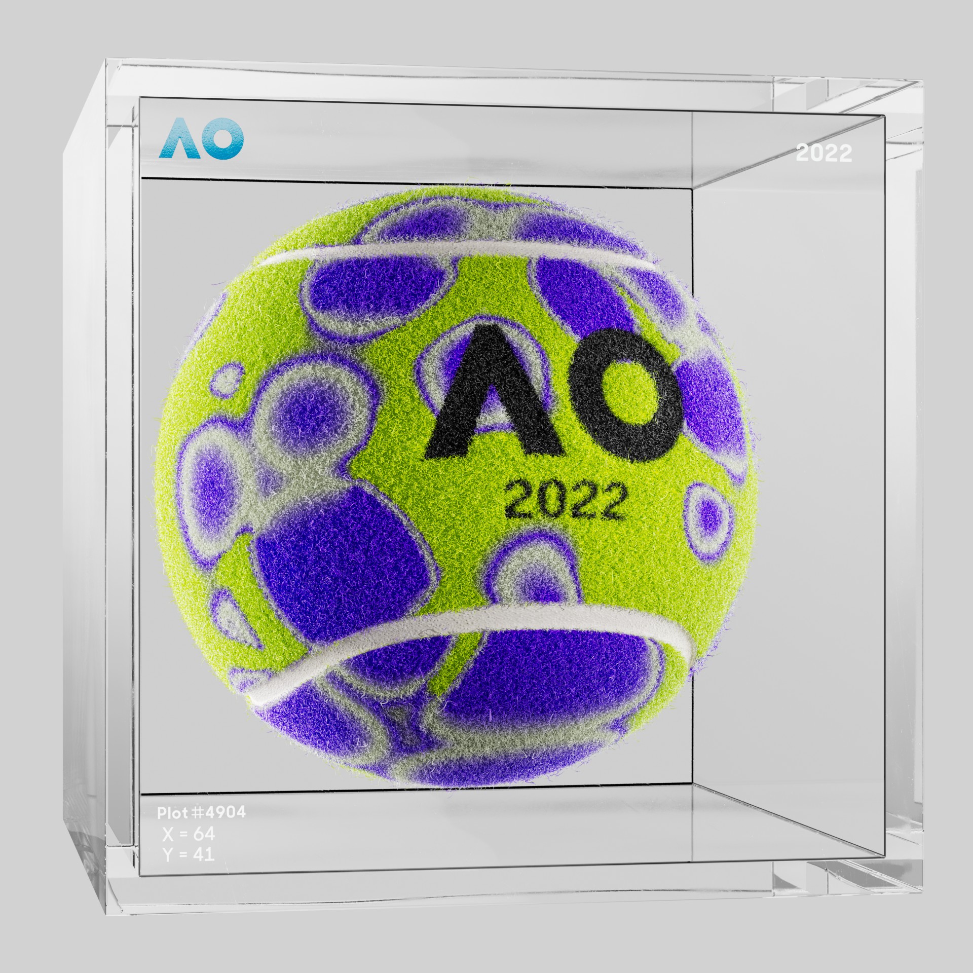 The Australian Open - The Australian Open Art Ball - AO Art Ball #1812 - NFT # 1812