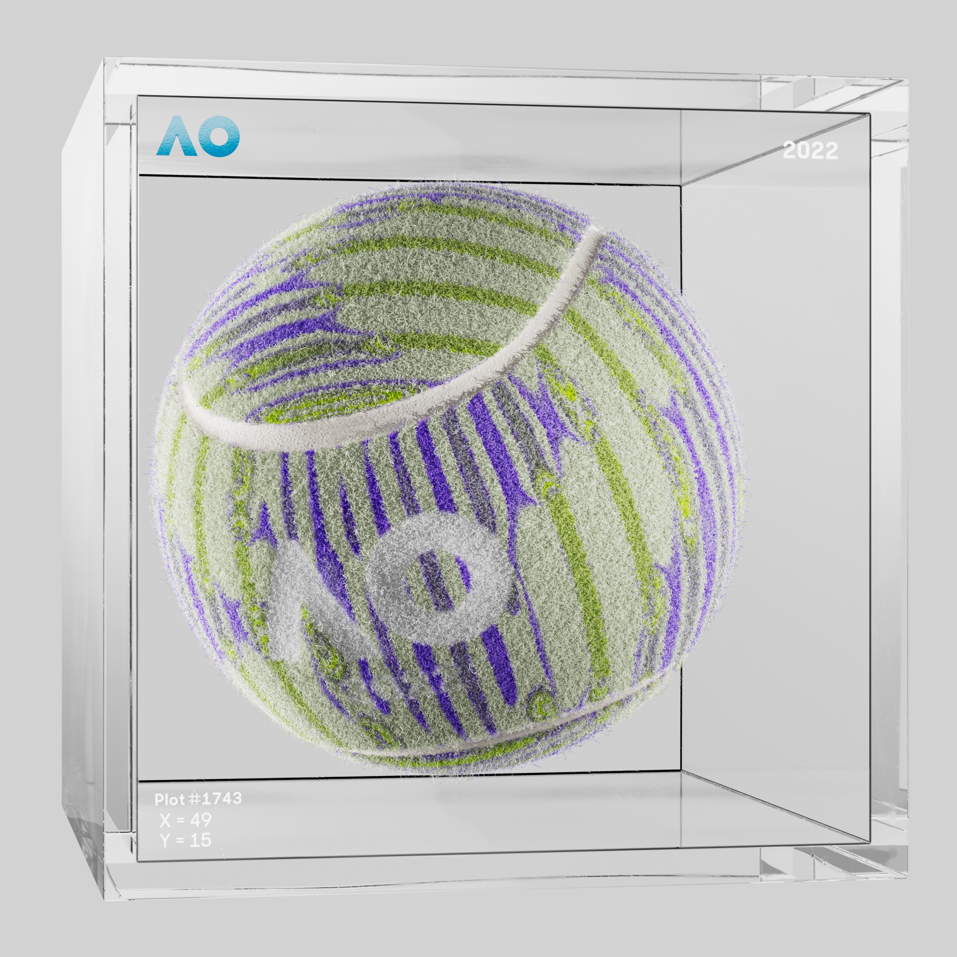 The Australian Open - The Australian Open Art Ball - AO Art Ball #1813 - NFT # 1813
