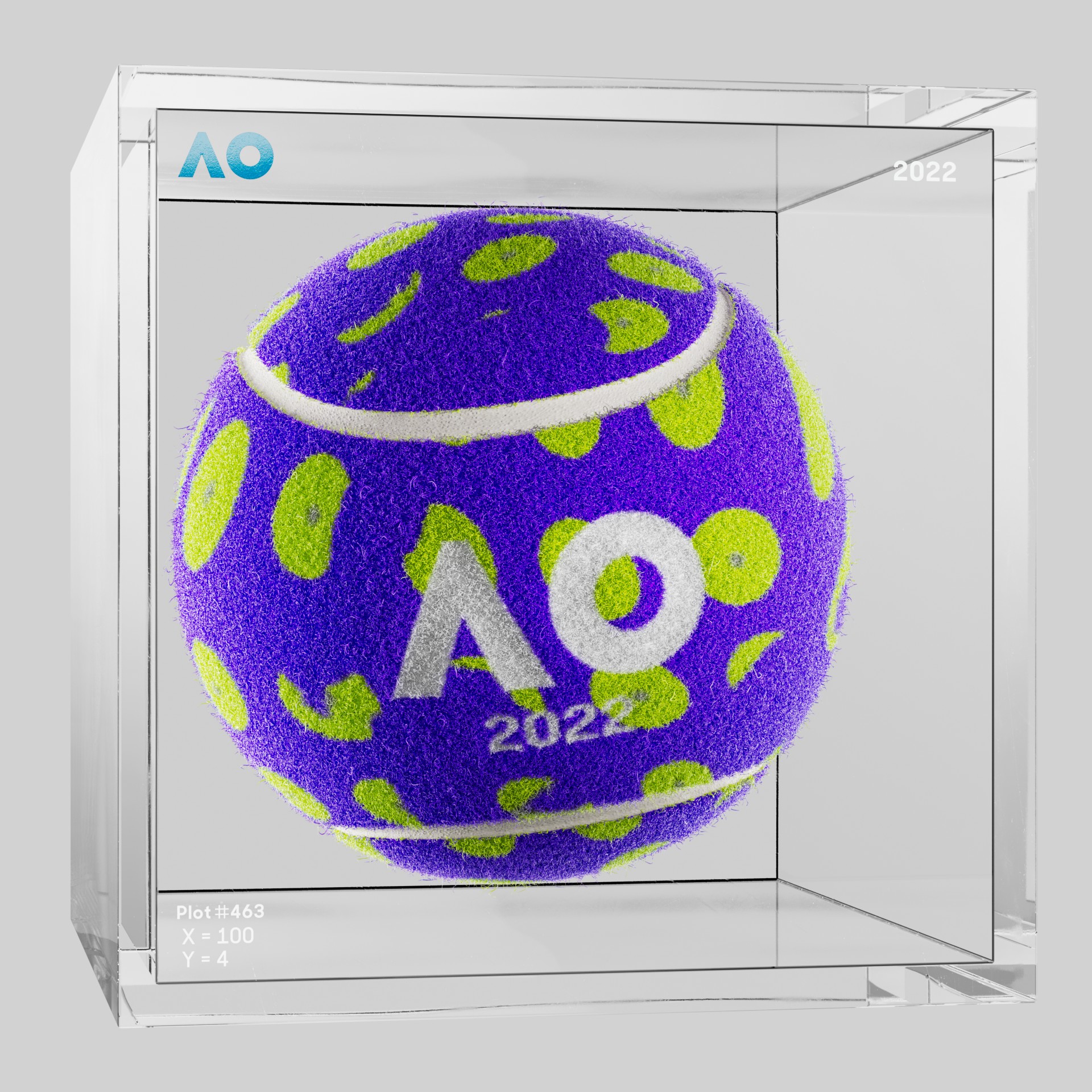 The Australian Open - The Australian Open Art Ball - AO Art Ball #1814 - NFT # 1814