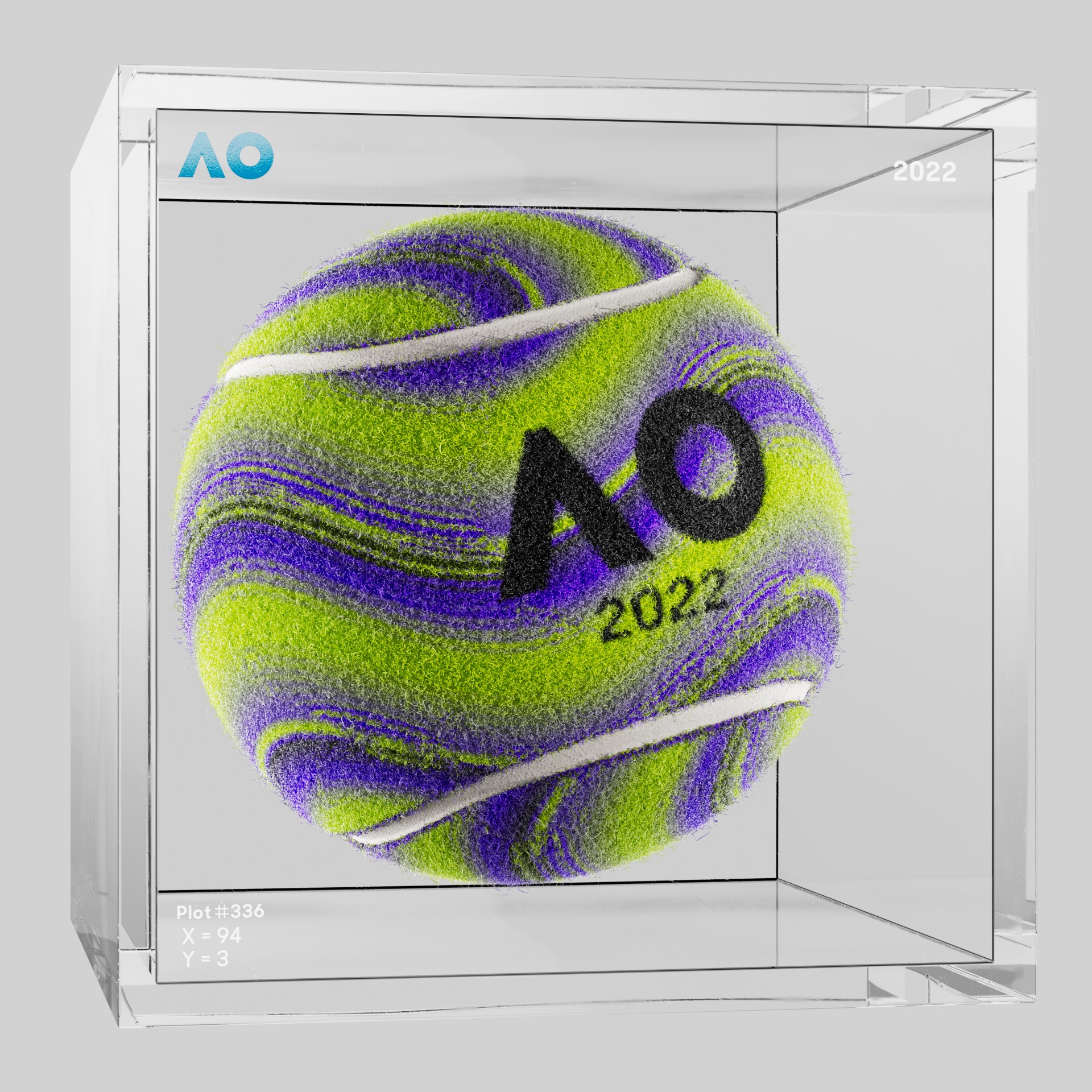 The Australian Open - The Australian Open Art Ball - AO Art Ball #1816 - NFT # 1816