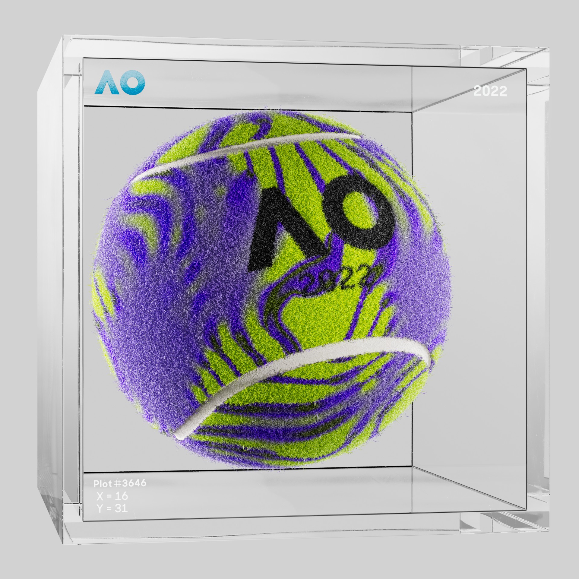 The Australian Open - The Australian Open Art Ball - AO Art Ball #1820 - NFT # 1820