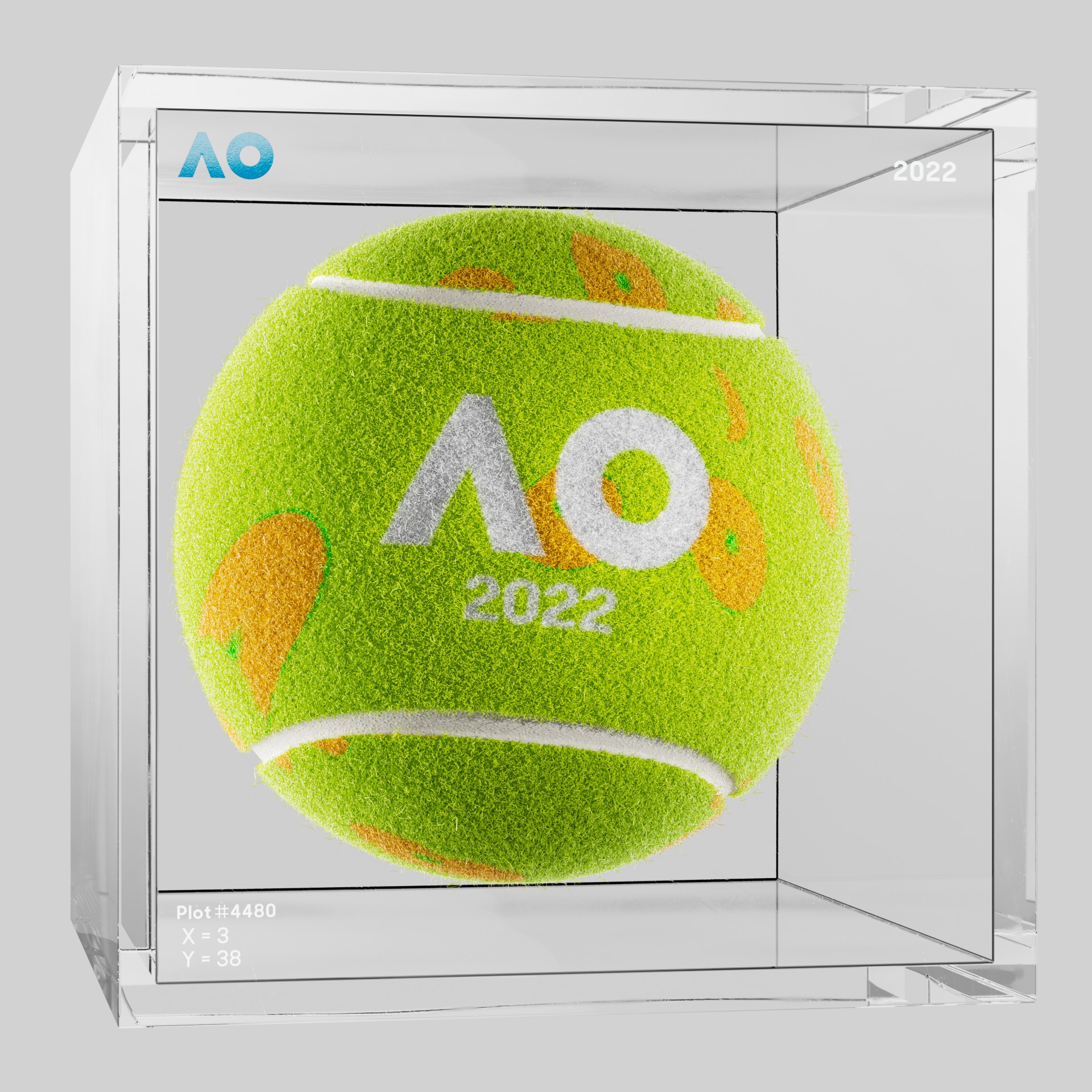 The Australian Open - The Australian Open Art Ball - AO Art Ball #1823 - NFT # 1823