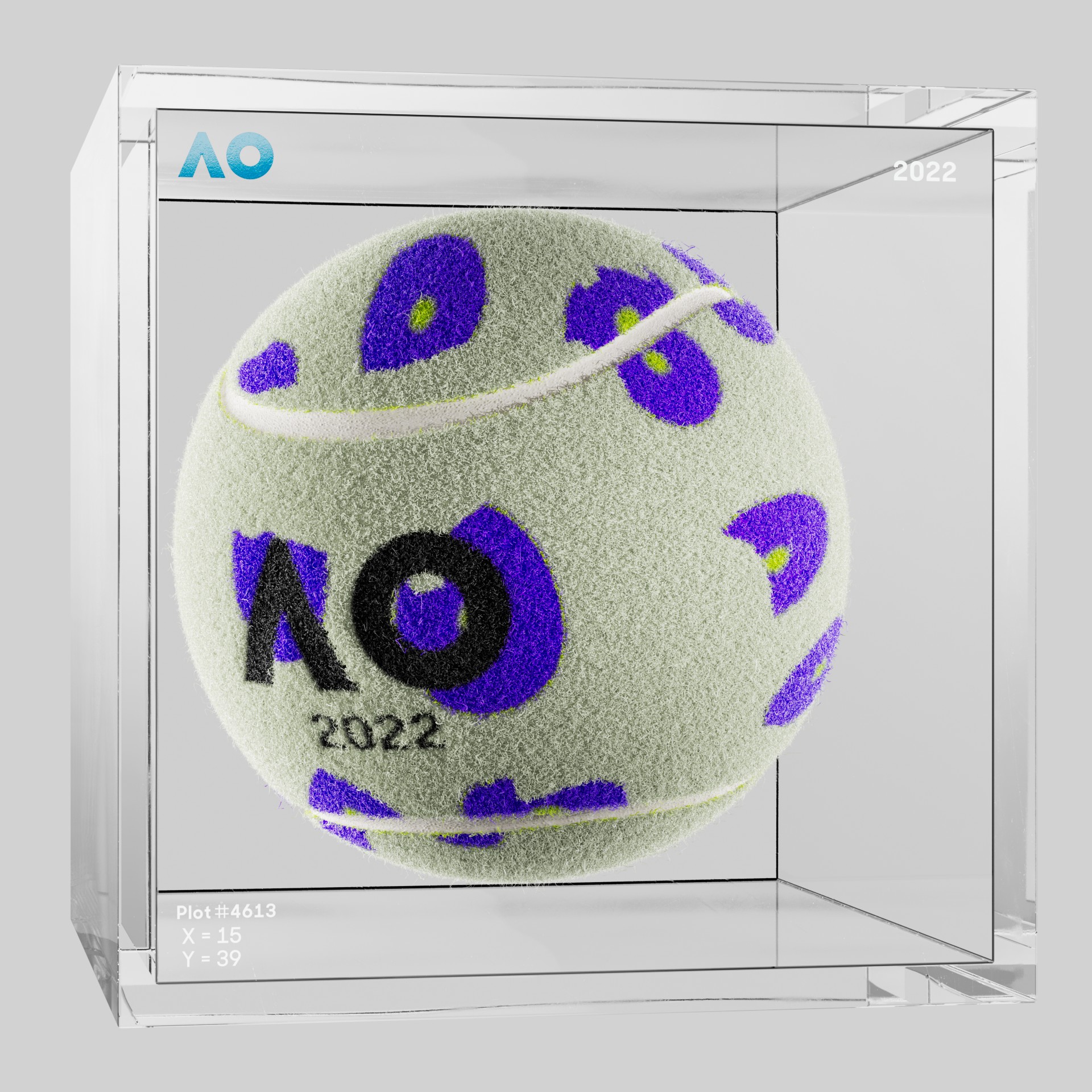 The Australian Open - The Australian Open Art Ball - AO Art Ball #1825 - NFT # 1825