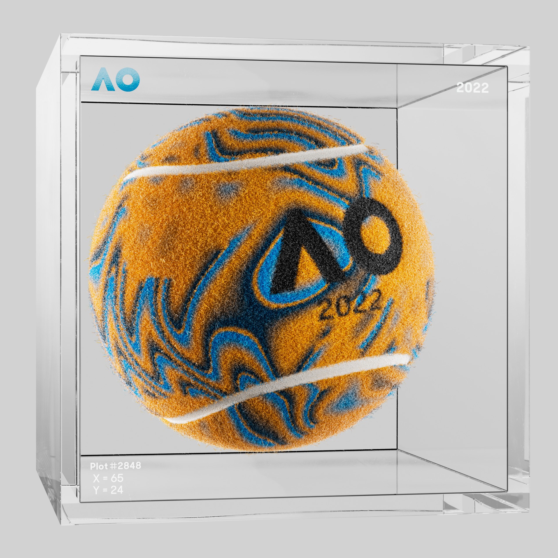 The Australian Open - The Australian Open Art Ball - AO Art Ball #1826 - NFT # 1826