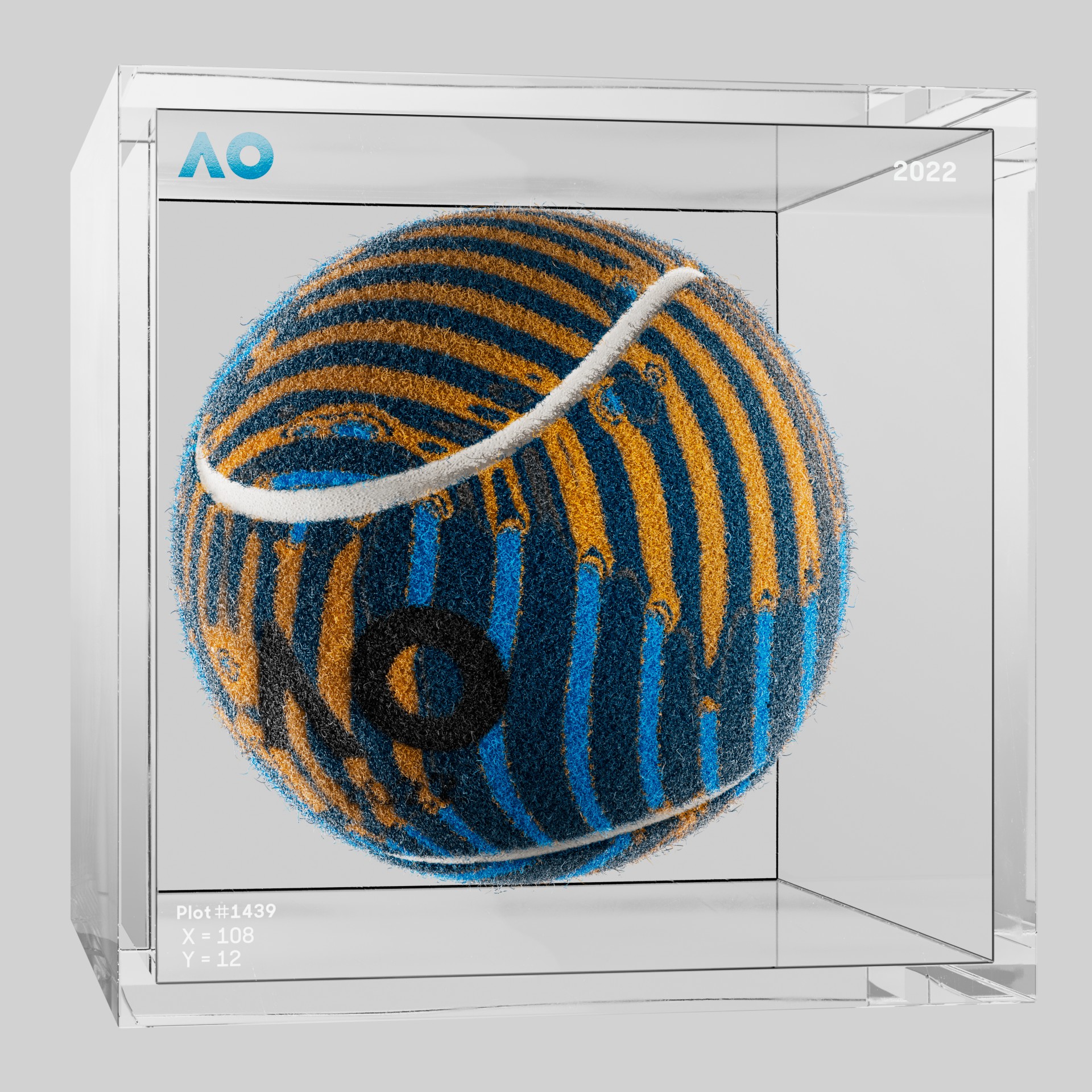 The Australian Open - The Australian Open Art Ball - AO Art Ball #1829 - NFT # 1829