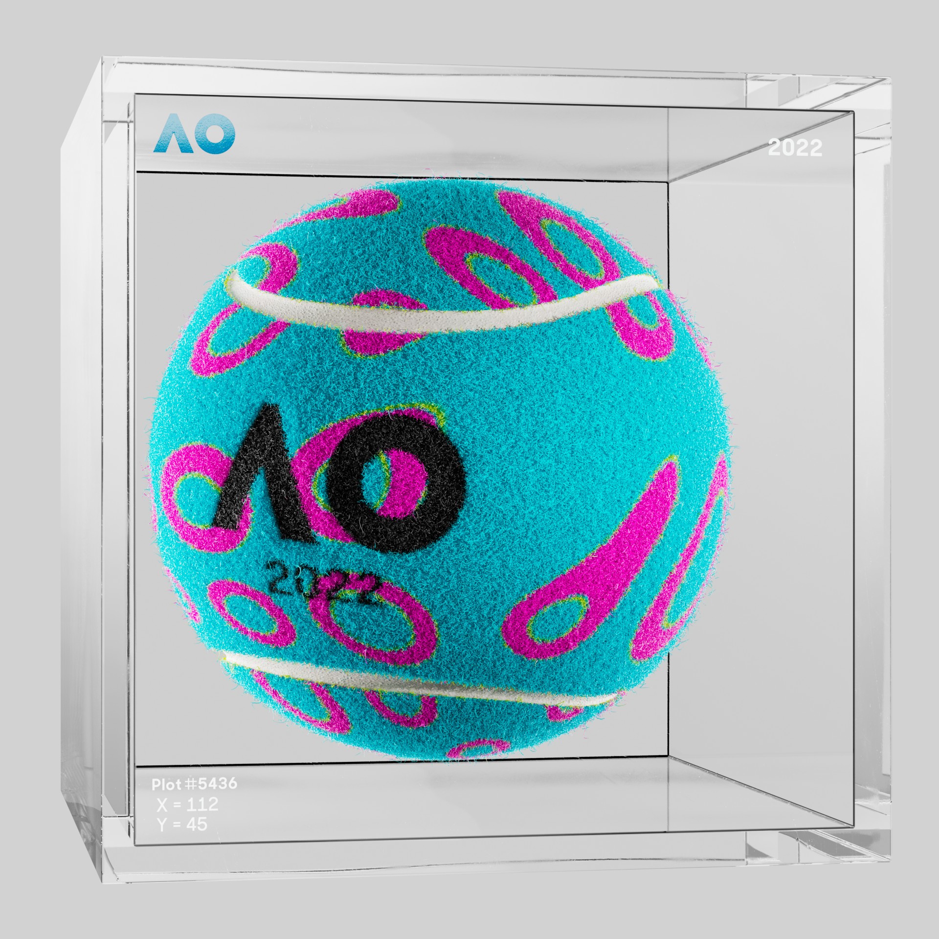 The Australian Open - The Australian Open Art Ball - AO Art Ball #1832 - NFT # 1832