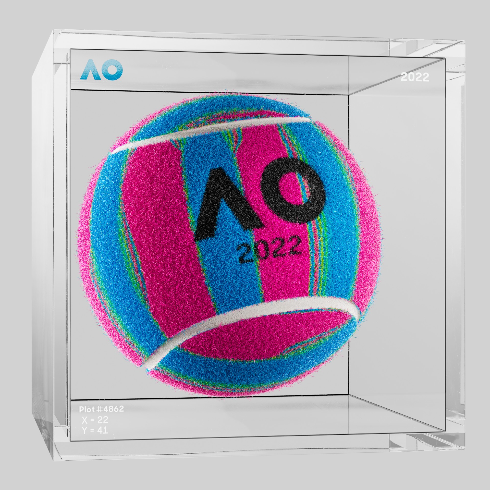 The Australian Open - The Australian Open Art Ball - AO Art Ball #184 - NFT # 184
