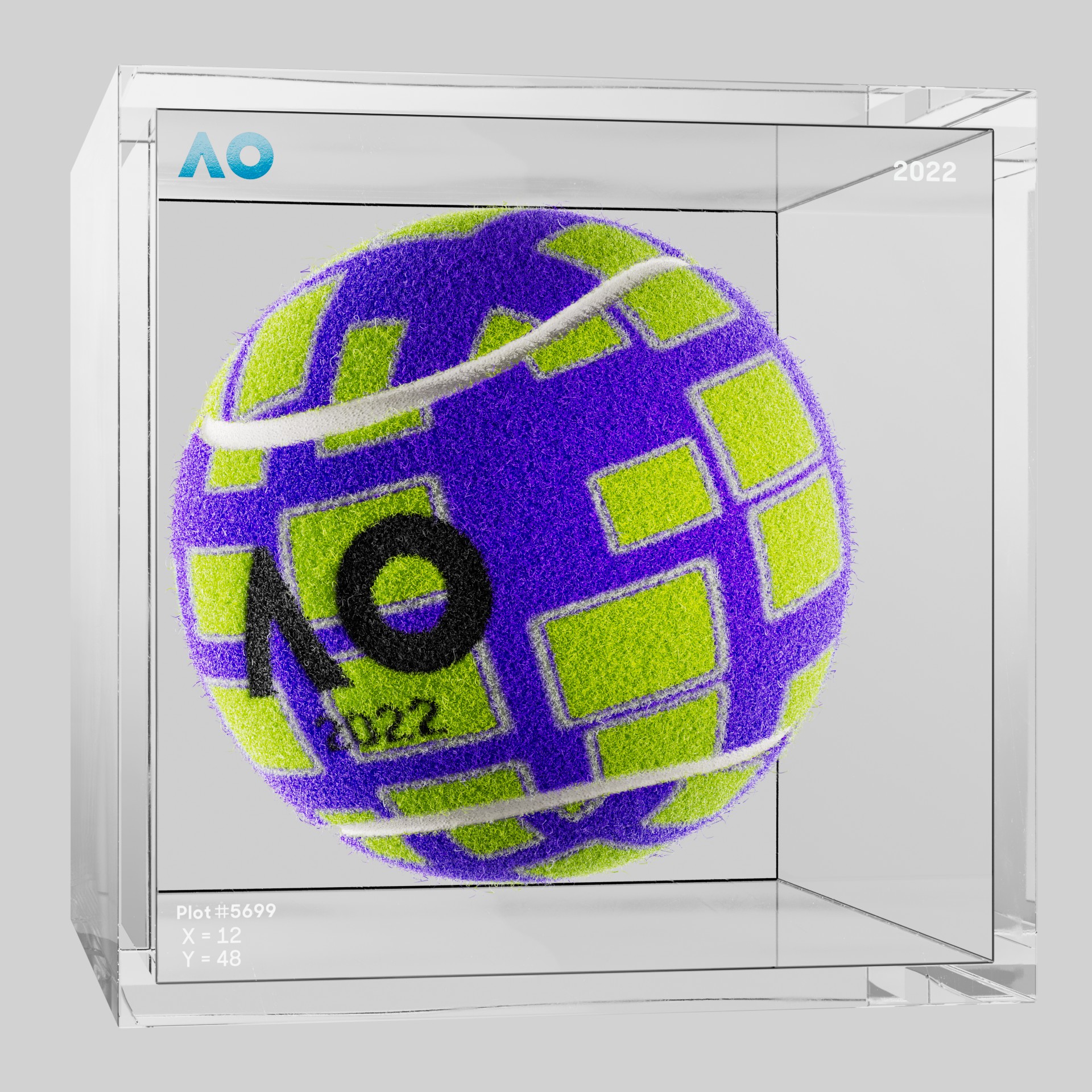 The Australian Open - The Australian Open Art Ball - AO Art Ball #1840 - NFT # 1840