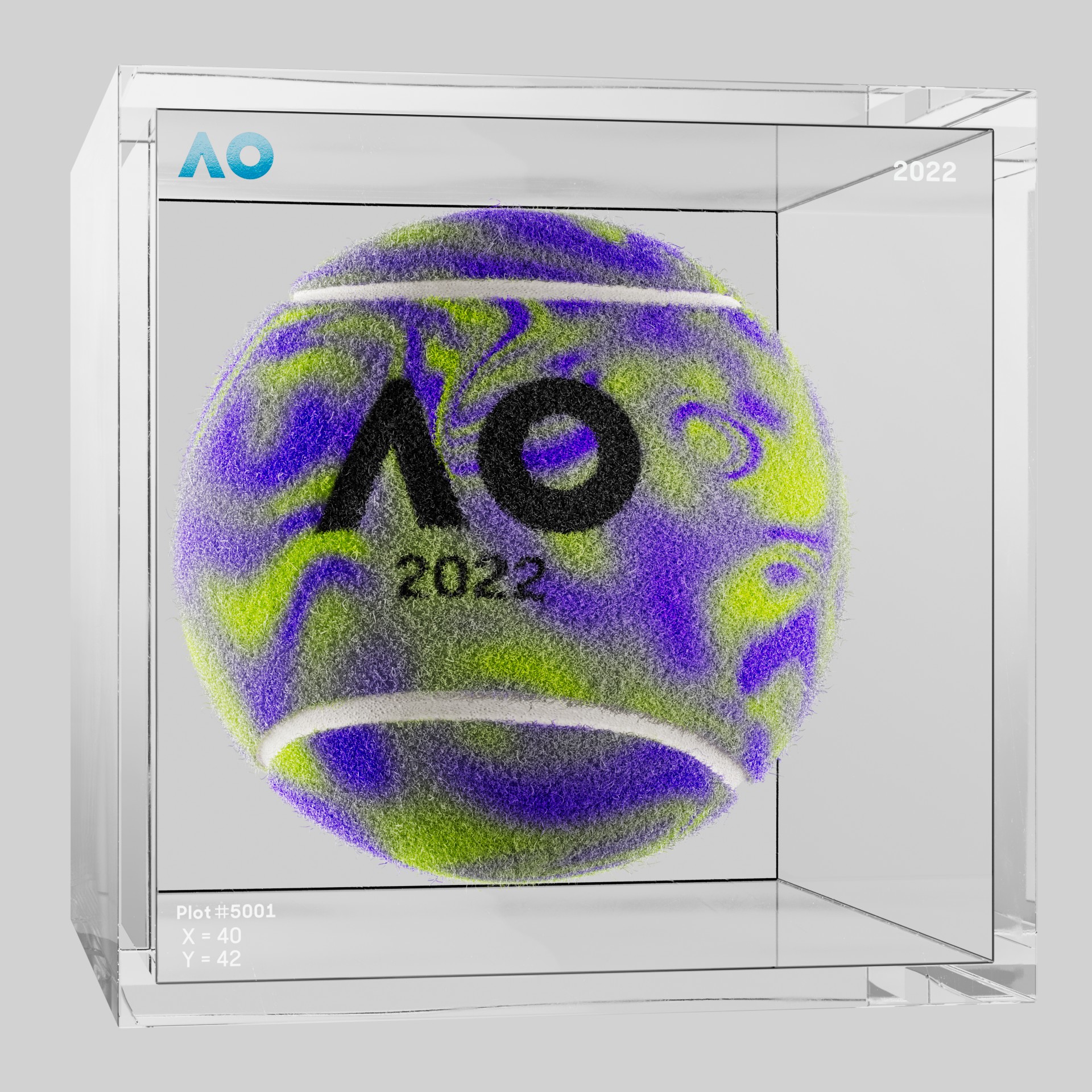 The Australian Open - The Australian Open Art Ball - AO Art Ball #1844 - NFT # 1844