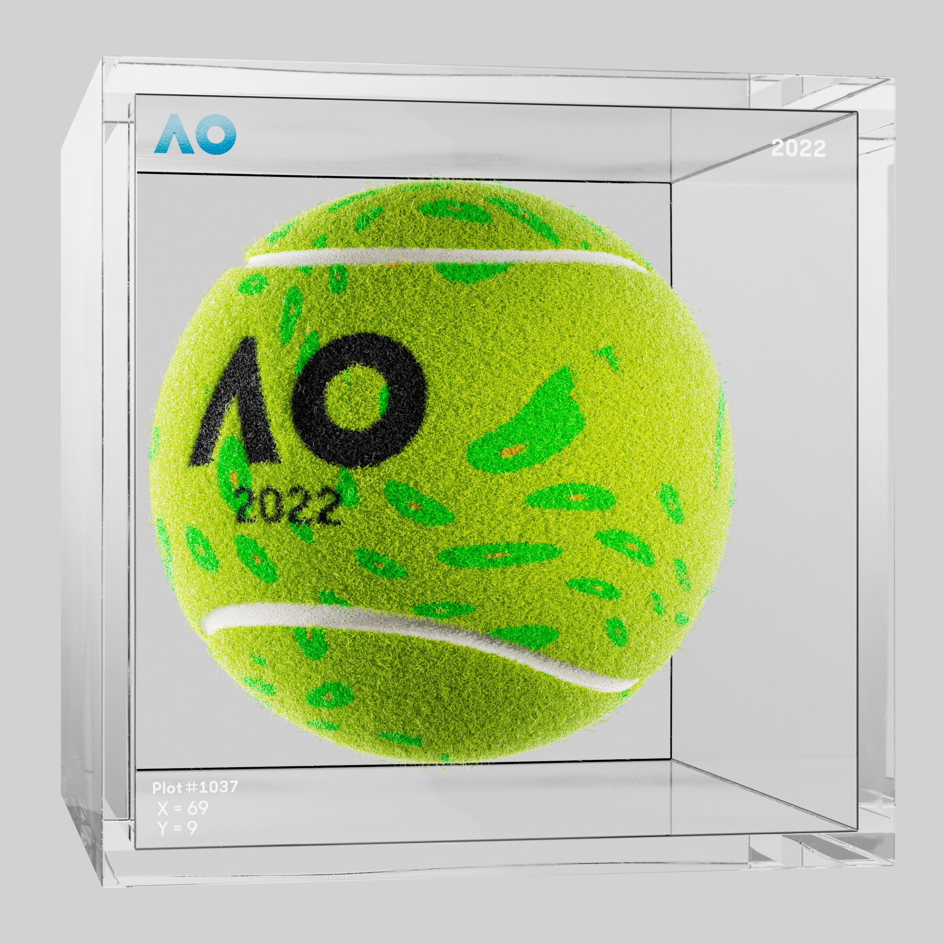 The Australian Open - The Australian Open Art Ball - AO Art Ball #1845 - NFT # 1845