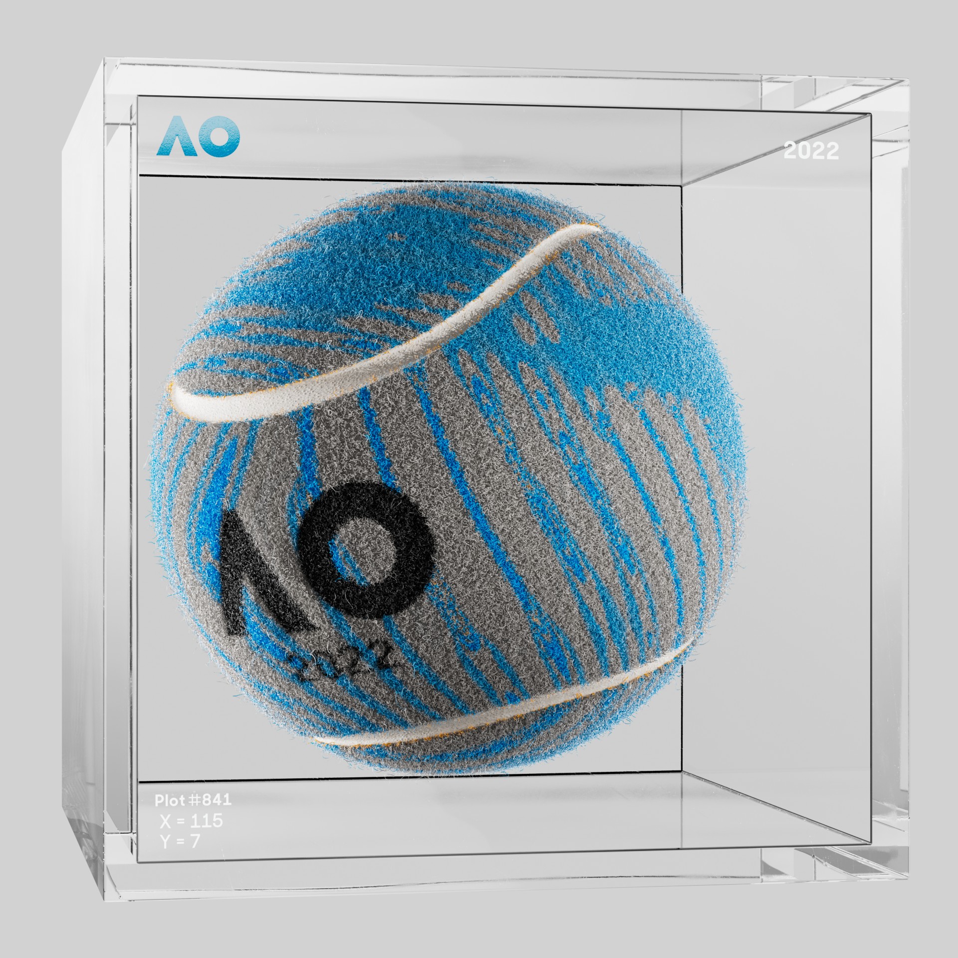 The Australian Open - The Australian Open Art Ball - AO Art Ball #1847 - NFT # 1847