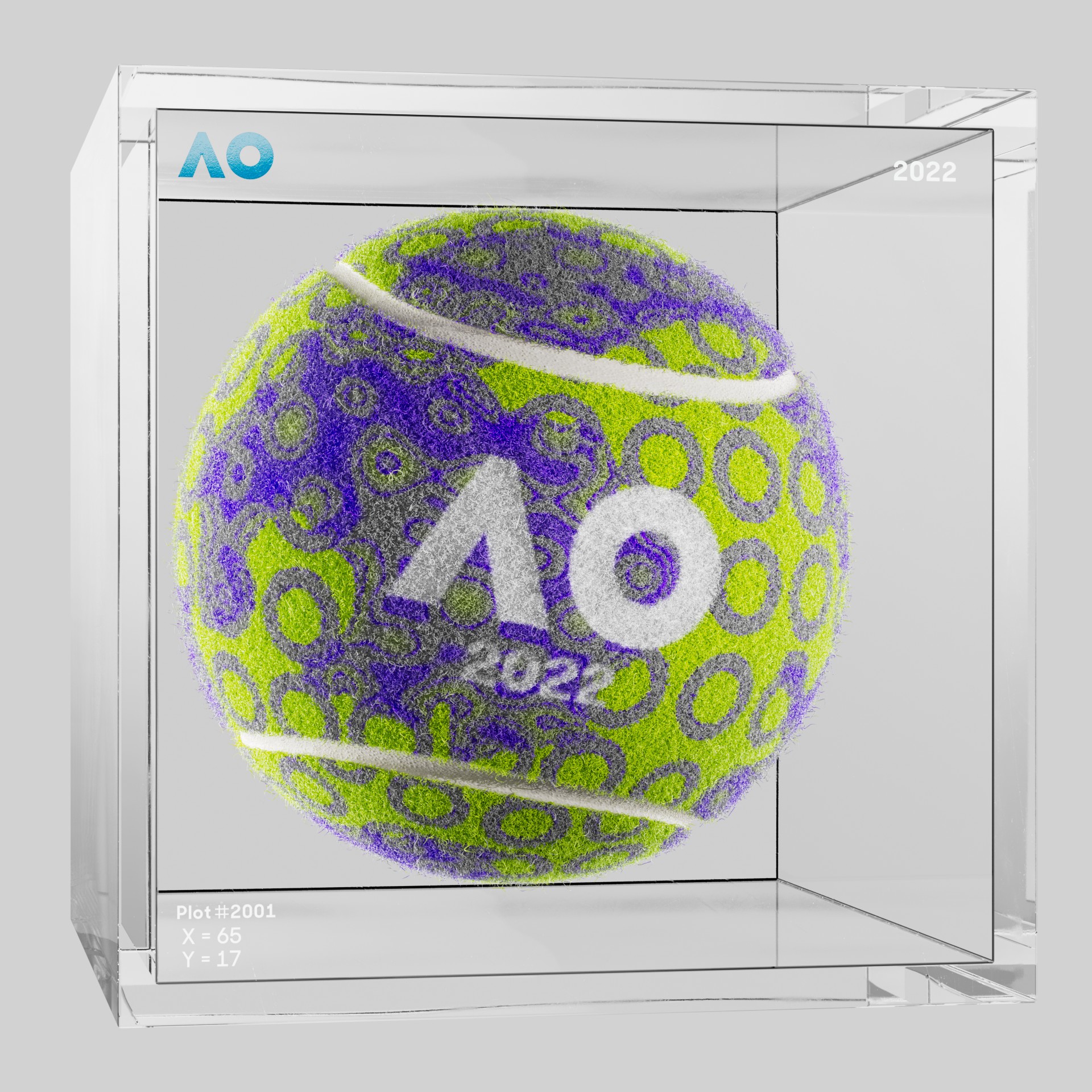 The Australian Open - The Australian Open Art Ball - AO Art Ball #1848 - NFT # 1848