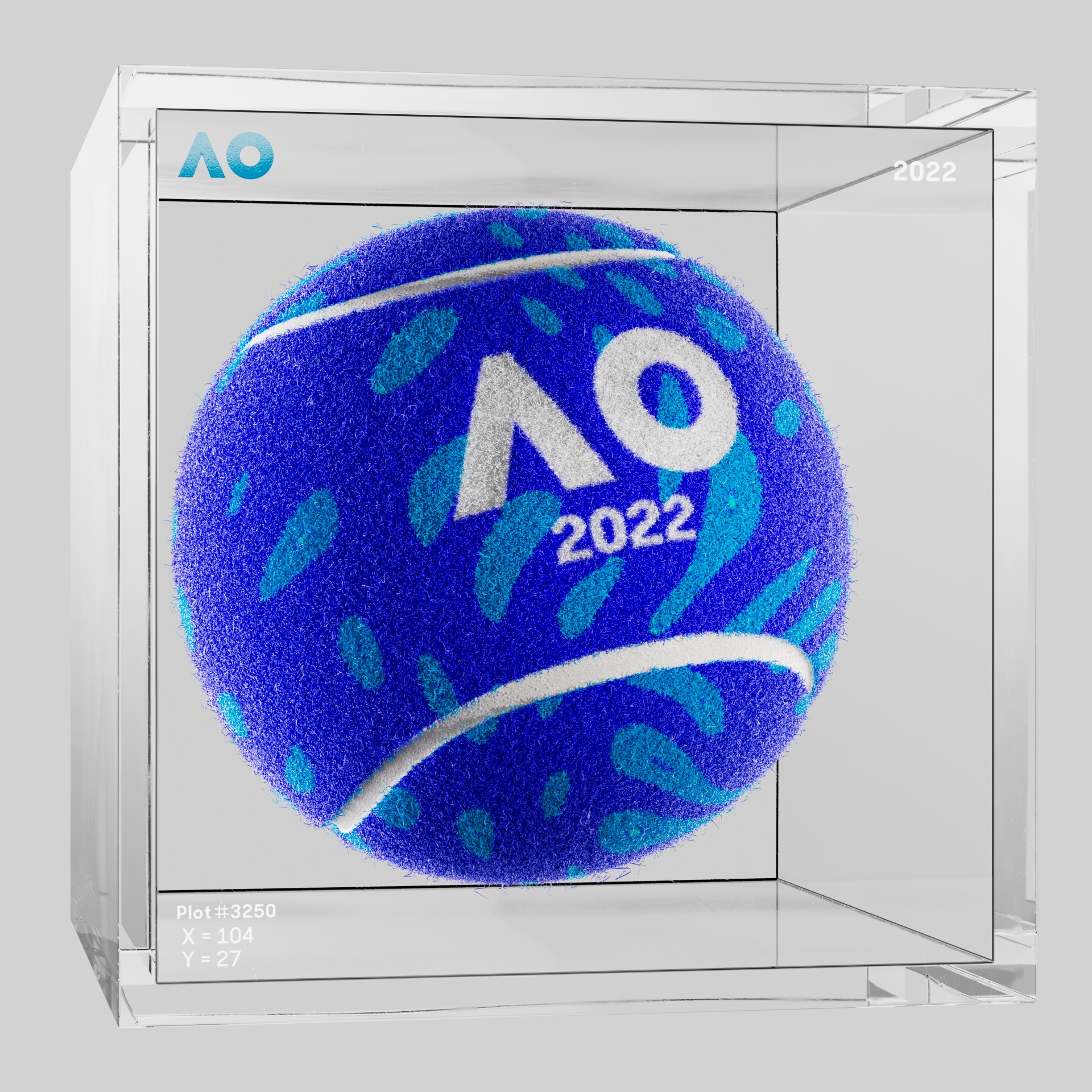 The Australian Open - The Australian Open Art Ball - AO Art Ball #1849 - NFT # 1849