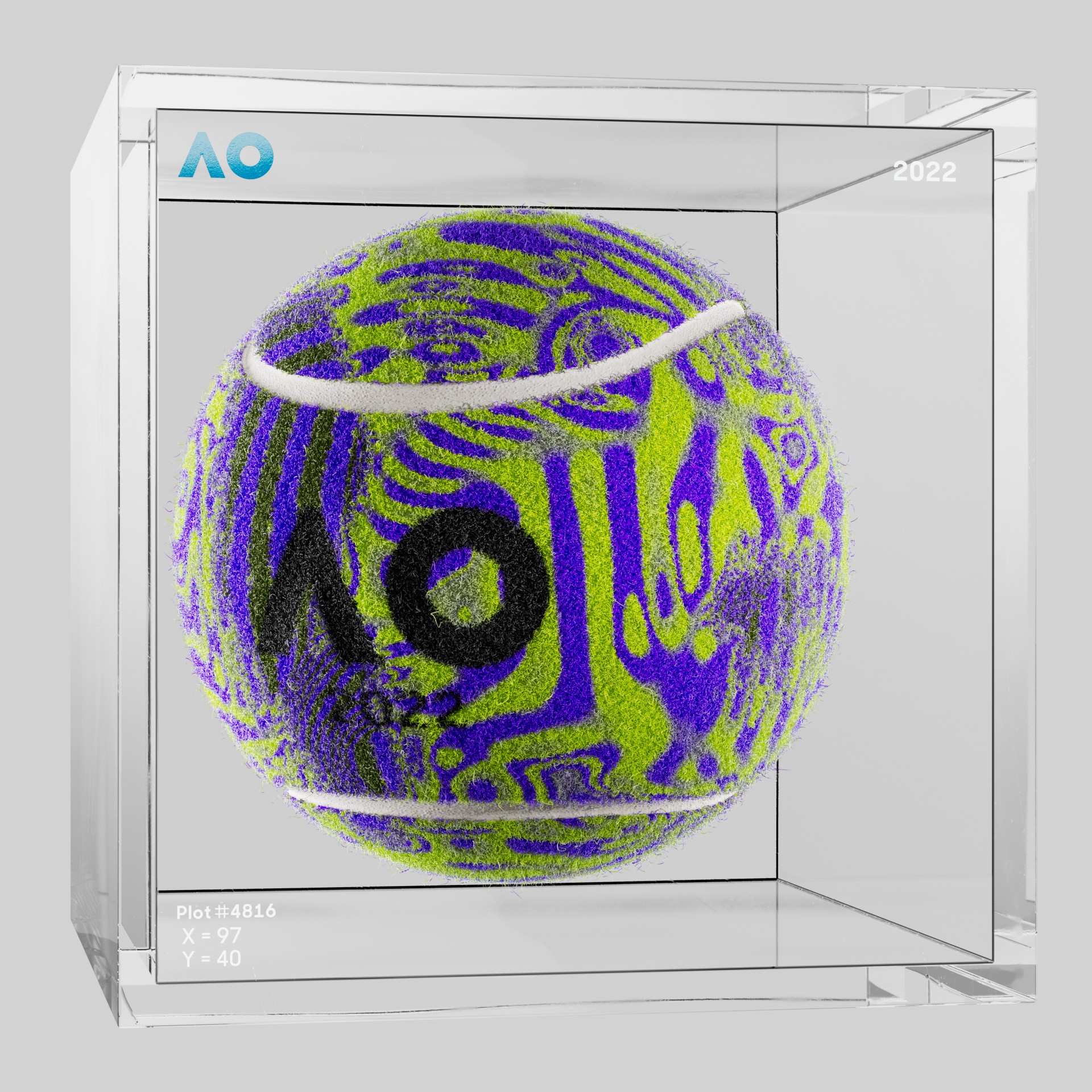 The Australian Open - The Australian Open Art Ball - AO Art Ball #1853 - NFT # 1853