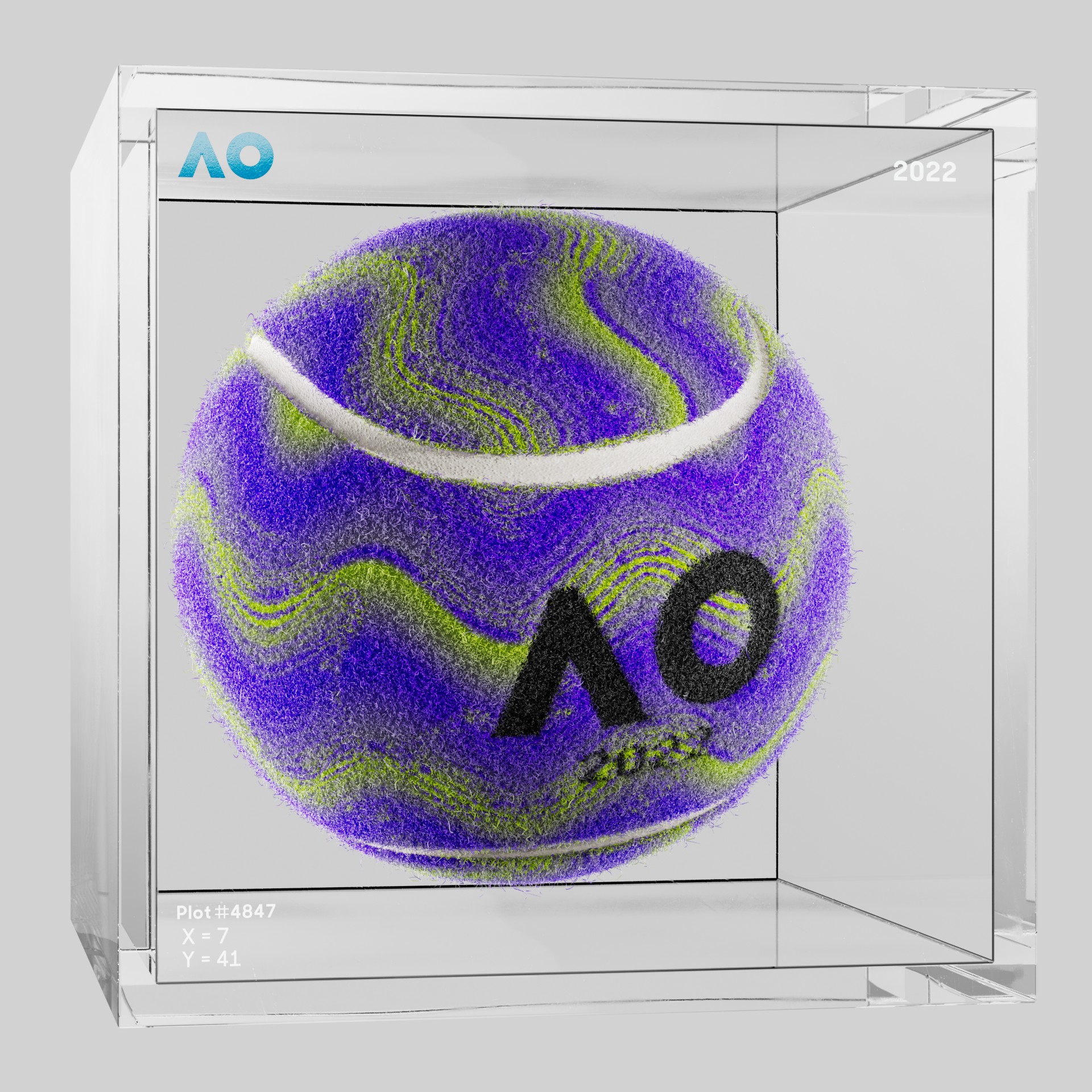 The Australian Open - The Australian Open Art Ball - AO Art Ball #1857 - NFT # 1857