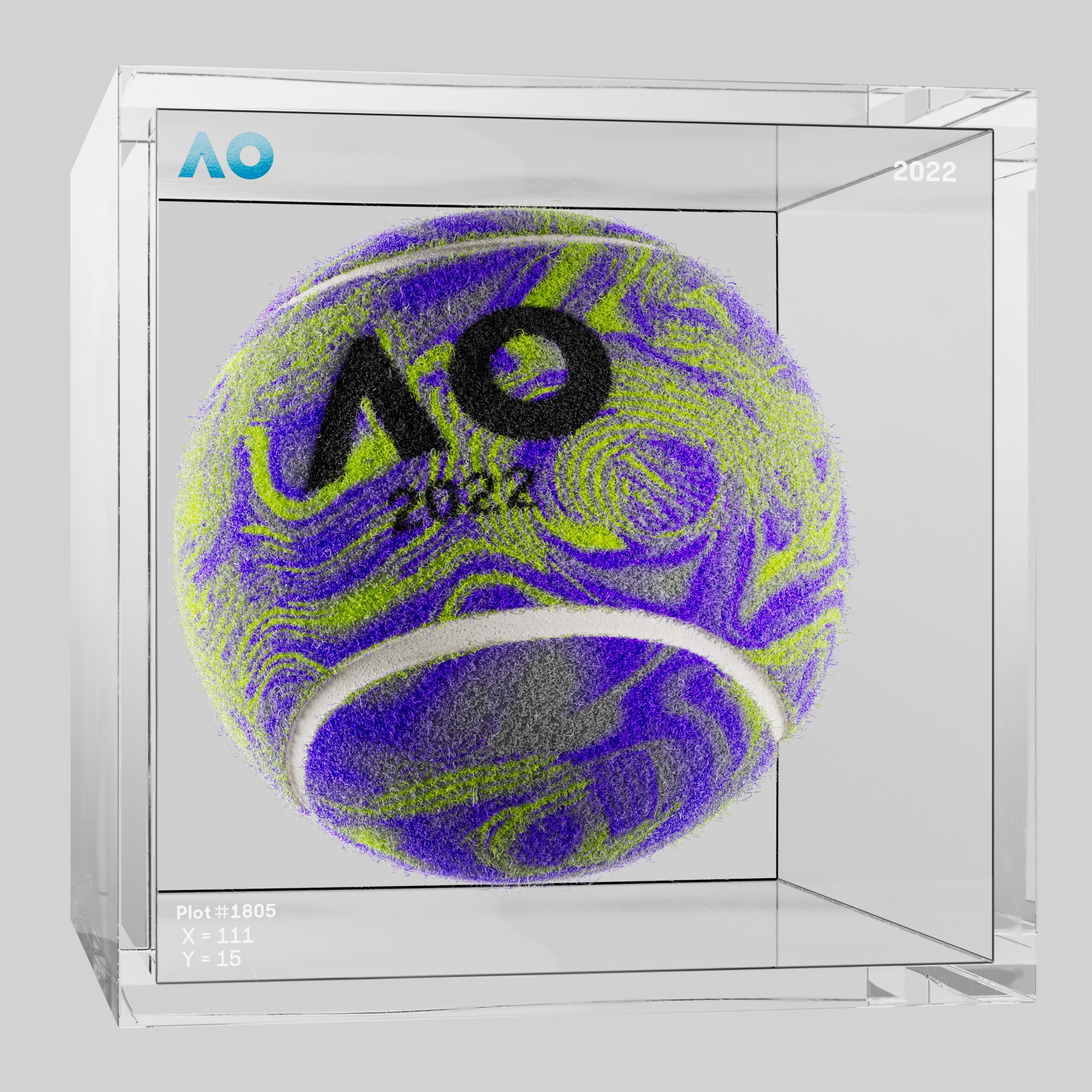 The Australian Open - The Australian Open Art Ball - AO Art Ball #1865 - NFT # 1865