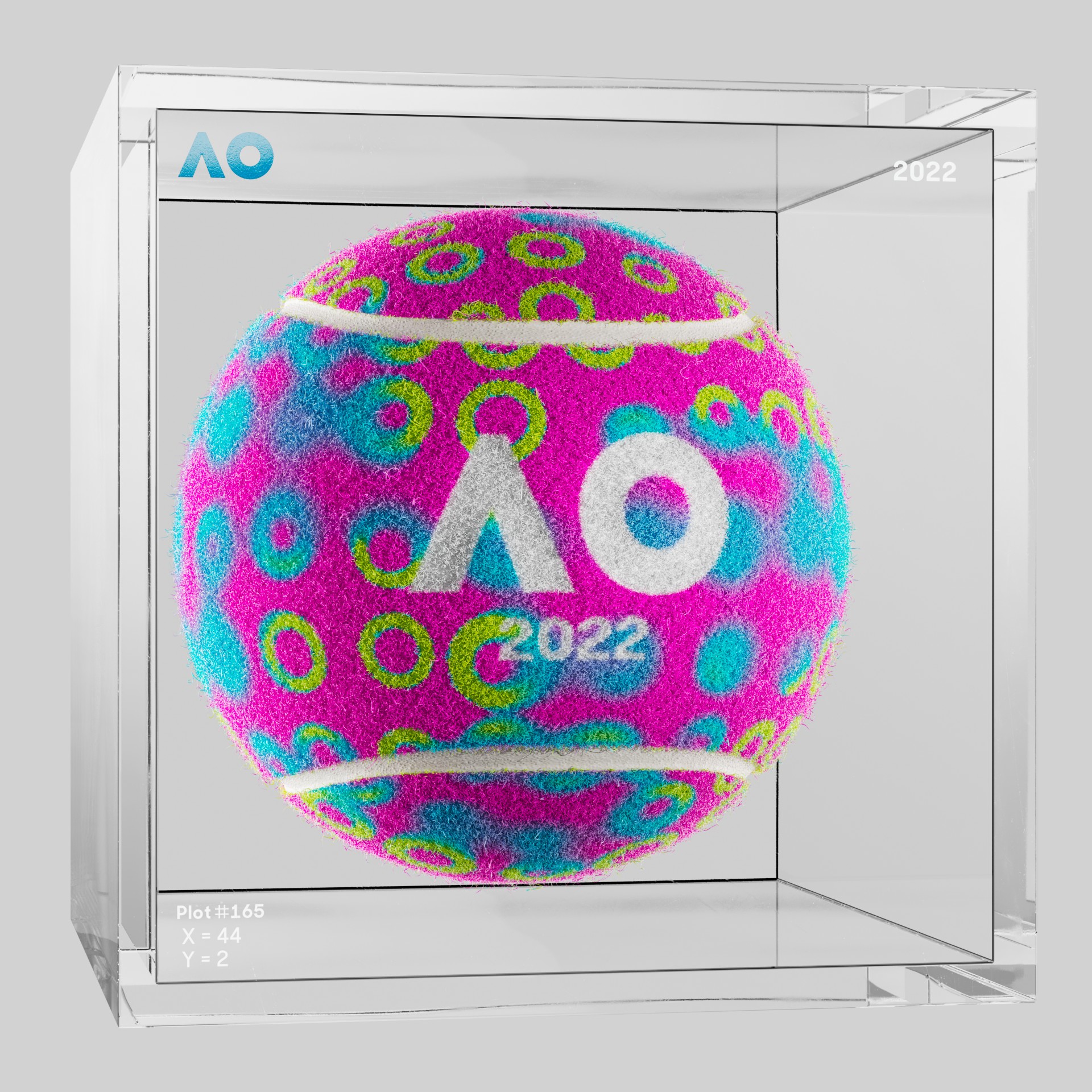 The Australian Open - The Australian Open Art Ball - AO Art Ball #1866 - NFT # 1866