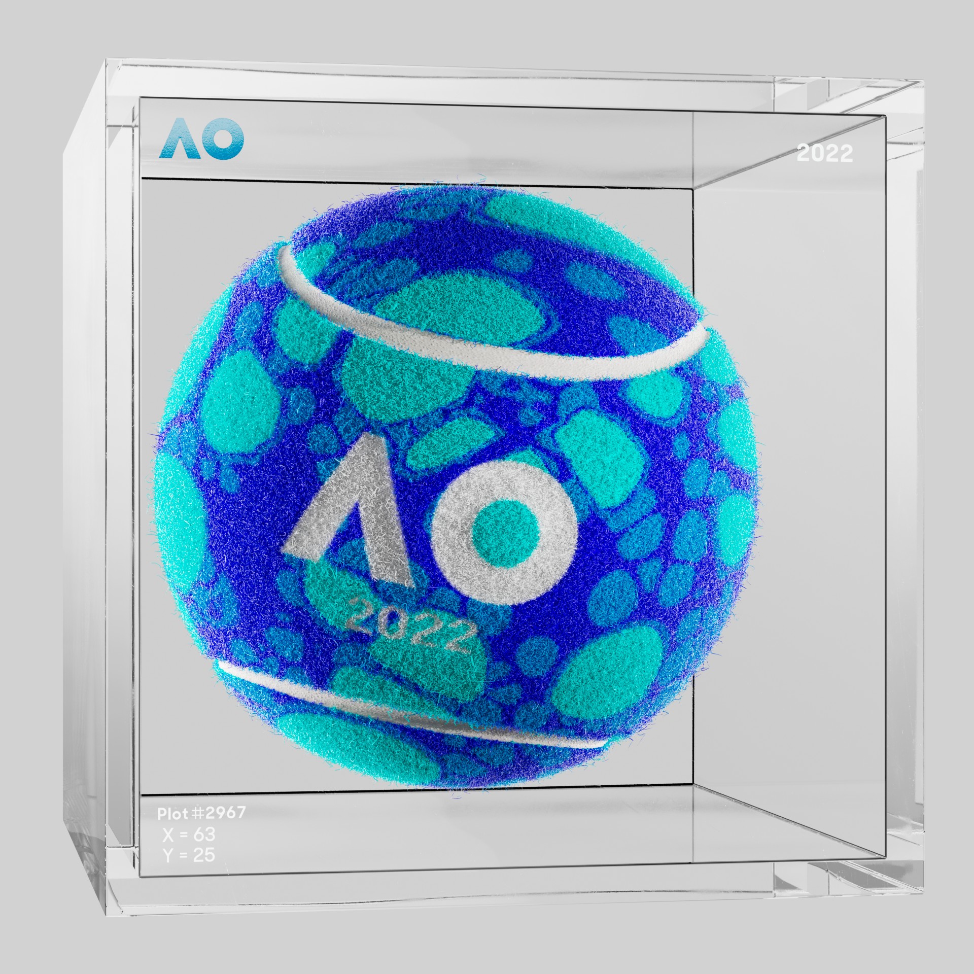 The Australian Open - The Australian Open Art Ball - AO Art Ball #1868 - NFT # 1868