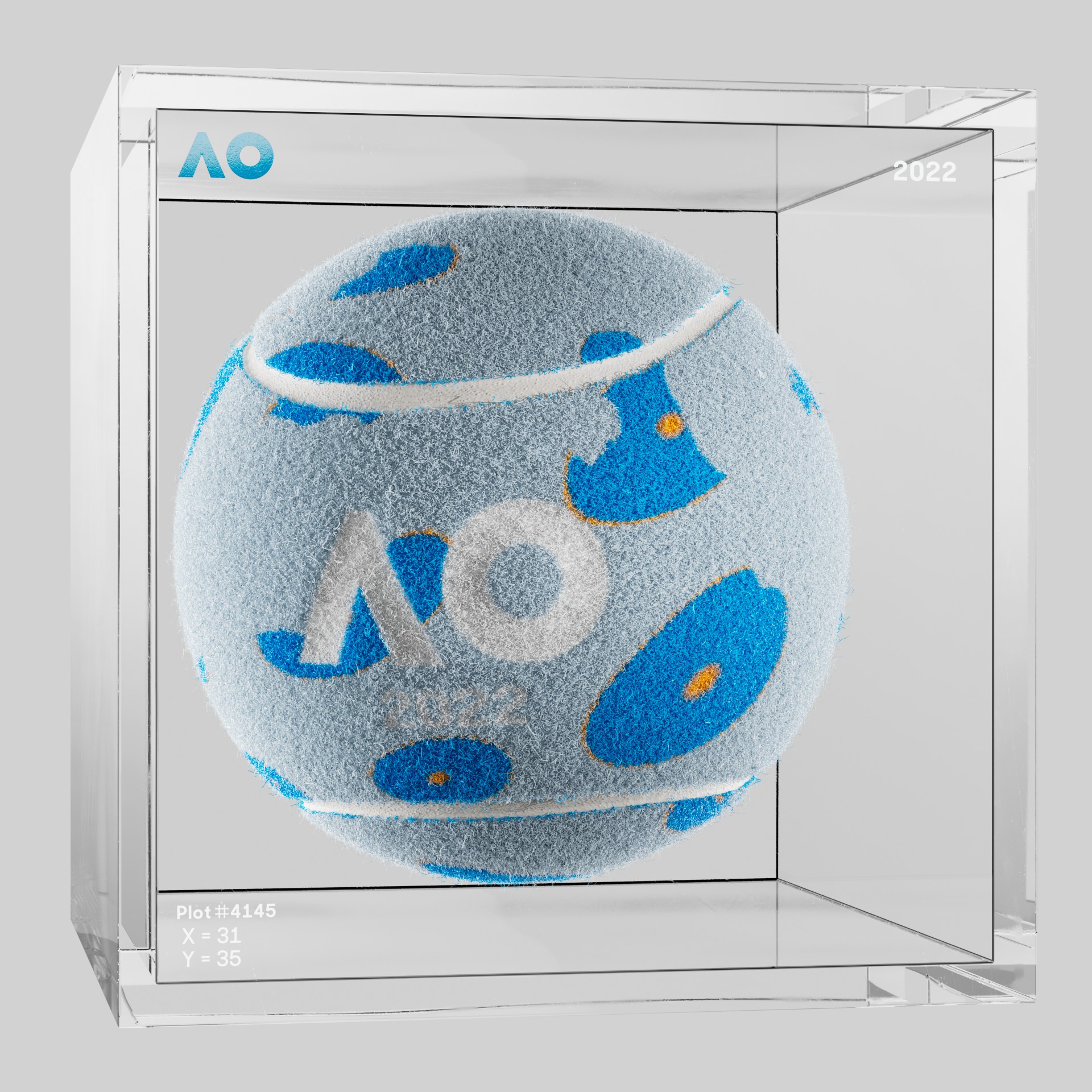 The Australian Open - The Australian Open Art Ball - AO Art Ball #1869 - NFT # 1869