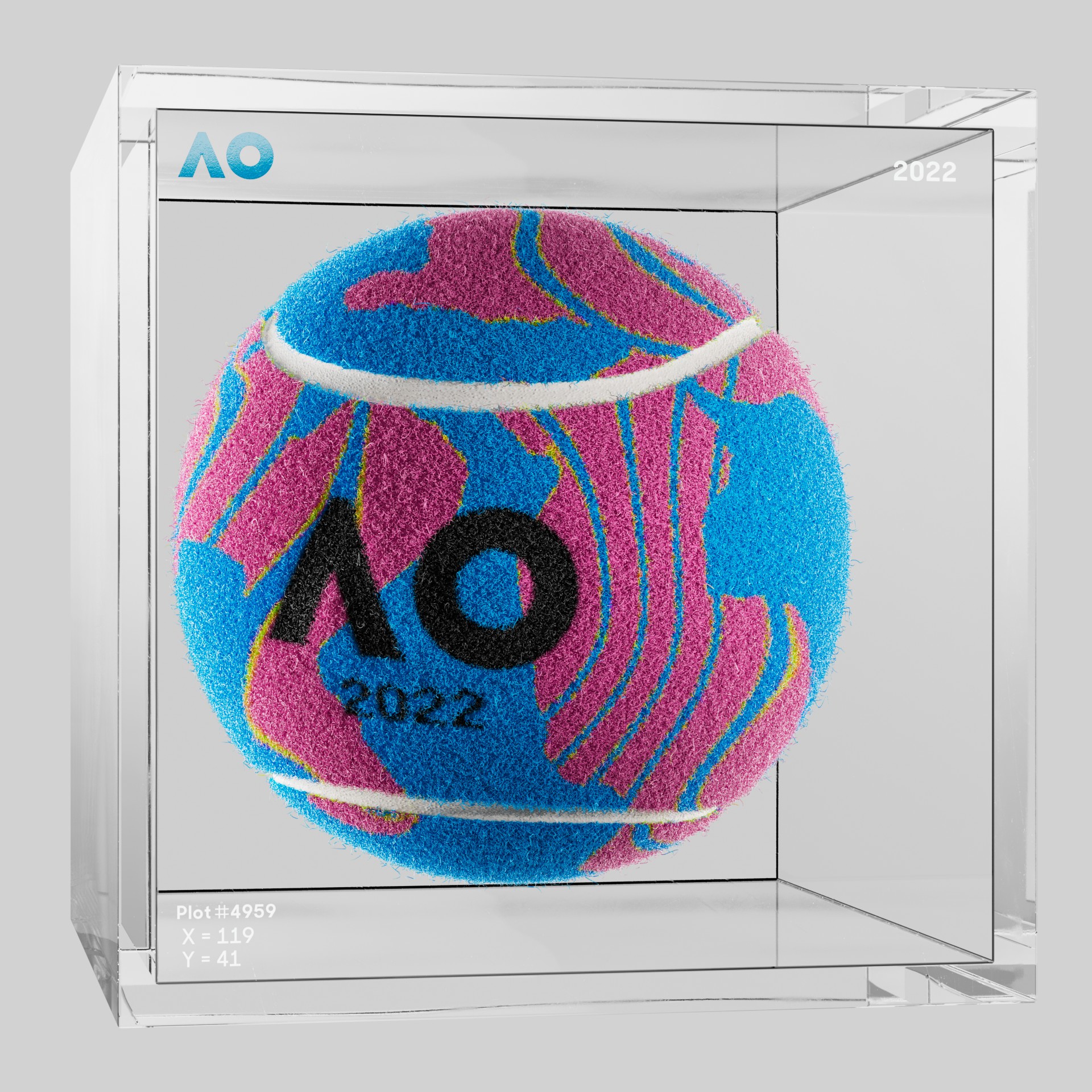 The Australian Open - The Australian Open Art Ball - AO Art Ball #1870 - NFT # 1870