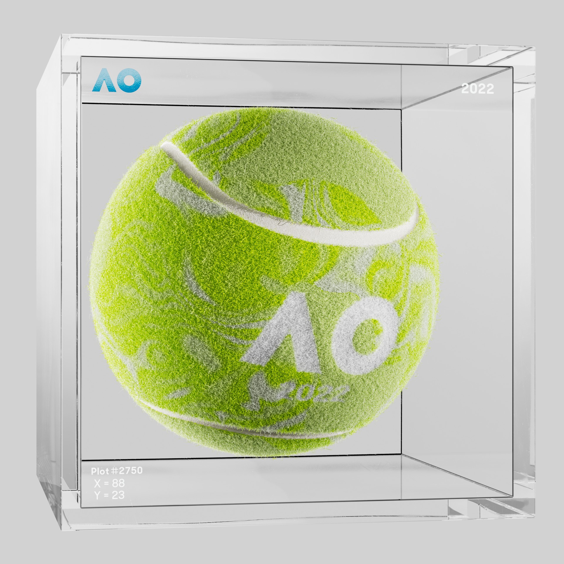 The Australian Open - The Australian Open Art Ball - AO Art Ball #1871 - NFT # 1871