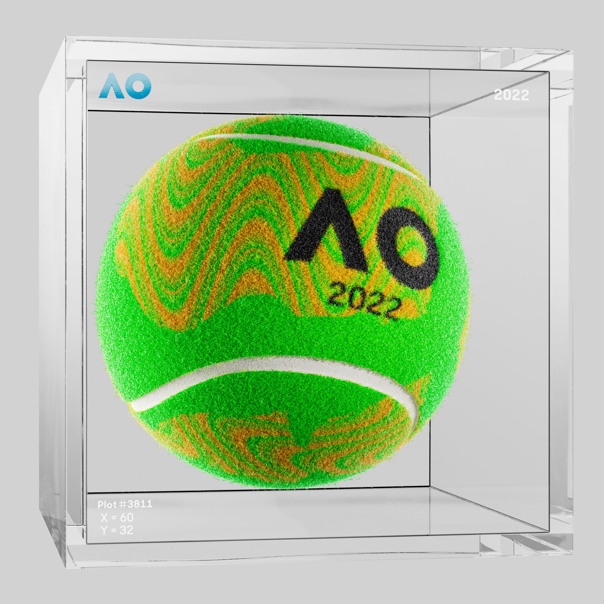 The Australian Open - The Australian Open Art Ball - AO Art Ball #1872 - NFT # 1872