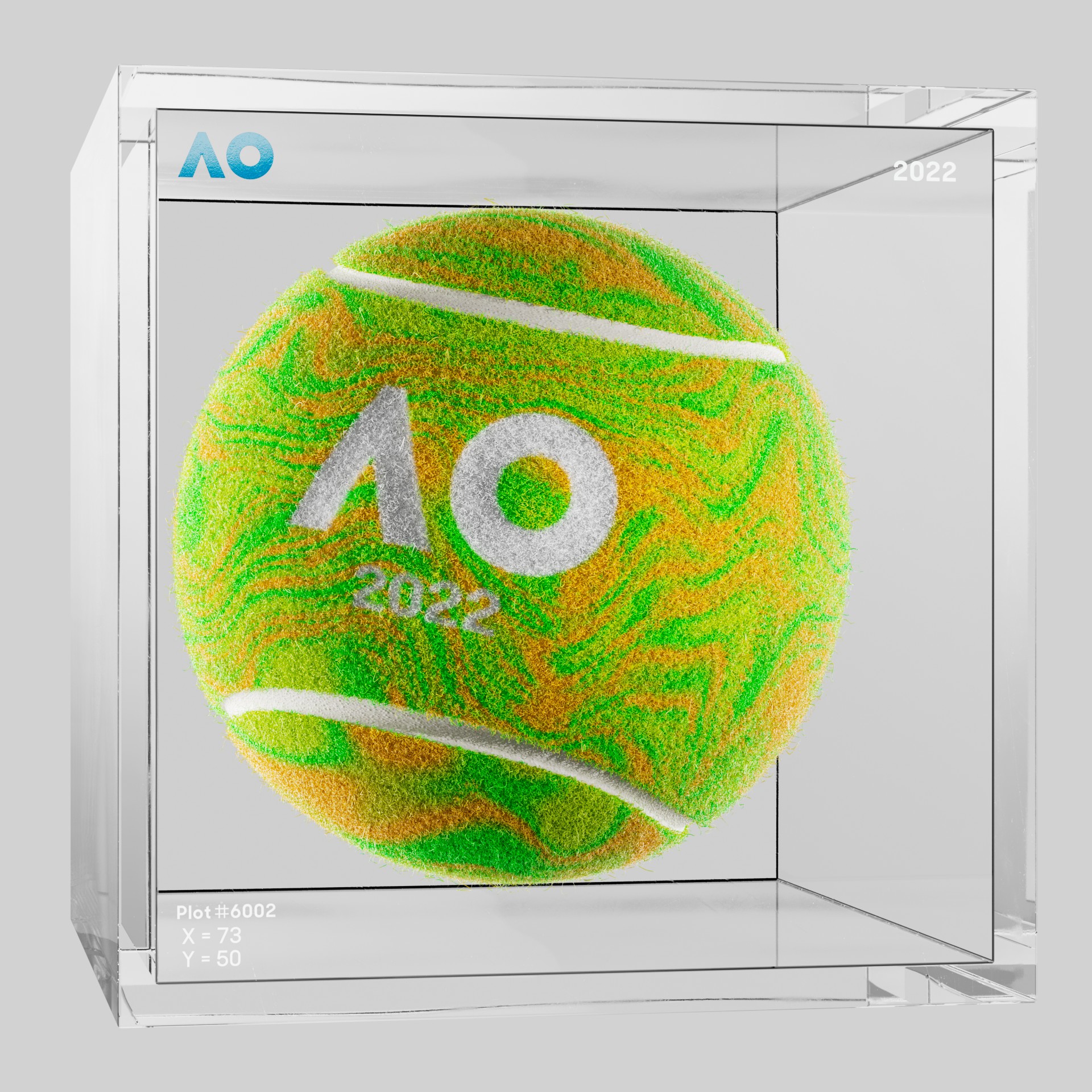 The Australian Open - The Australian Open Art Ball - AO Art Ball #1875 - NFT # 1875