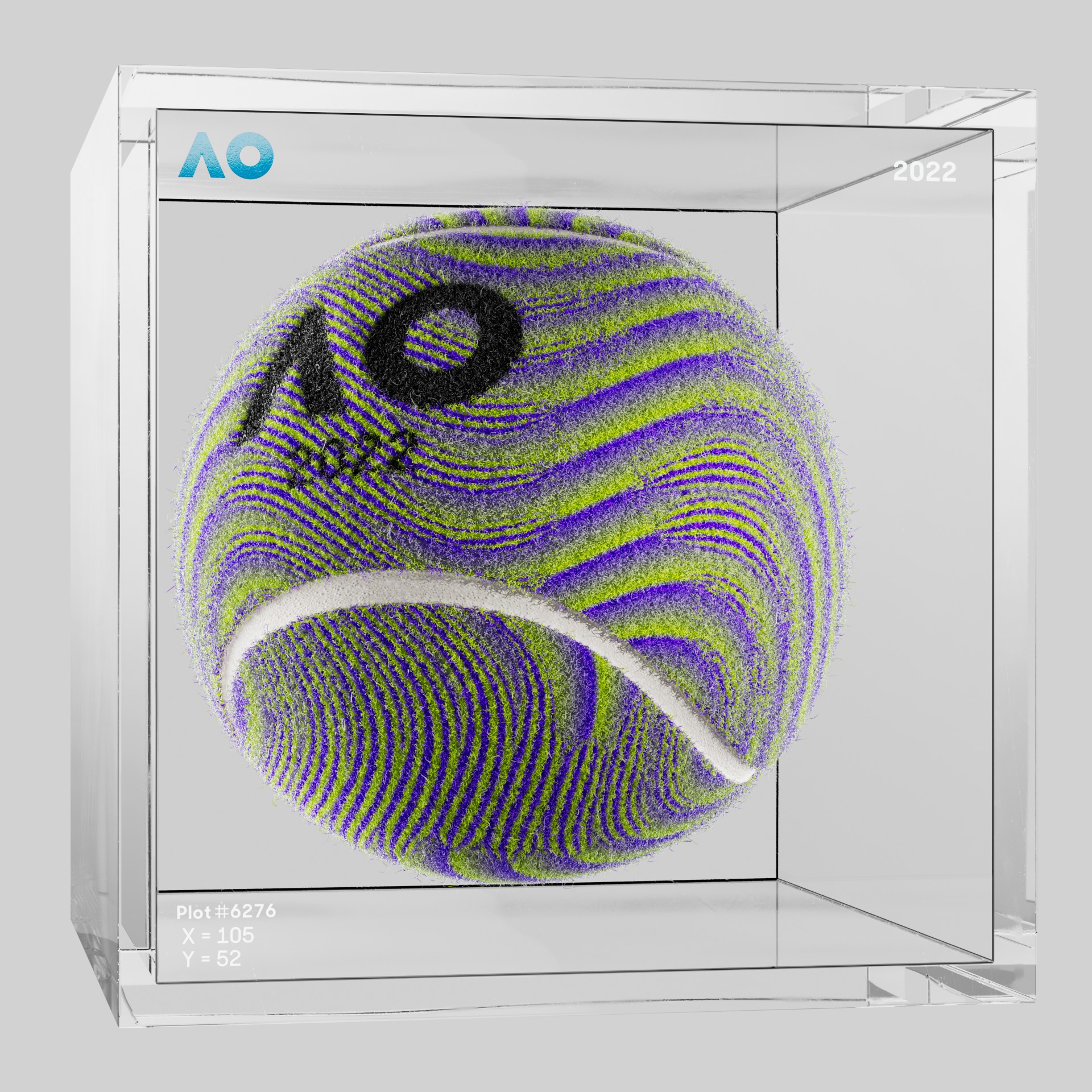 The Australian Open - The Australian Open Art Ball - AO Art Ball #1876 - NFT # 1876